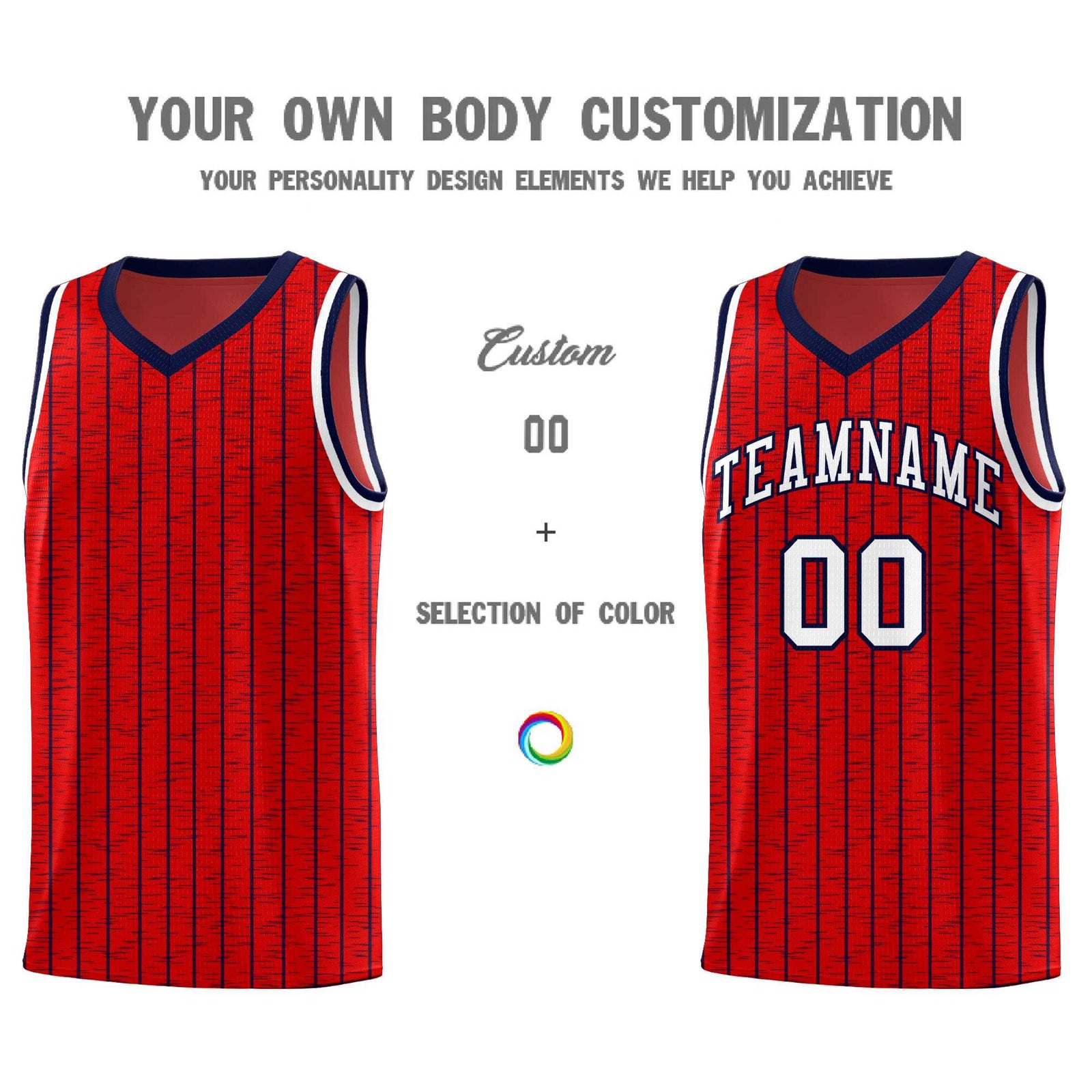 Custom Red Custom Gray Pinstripe Retro Sets Uniform Basketball Jersey