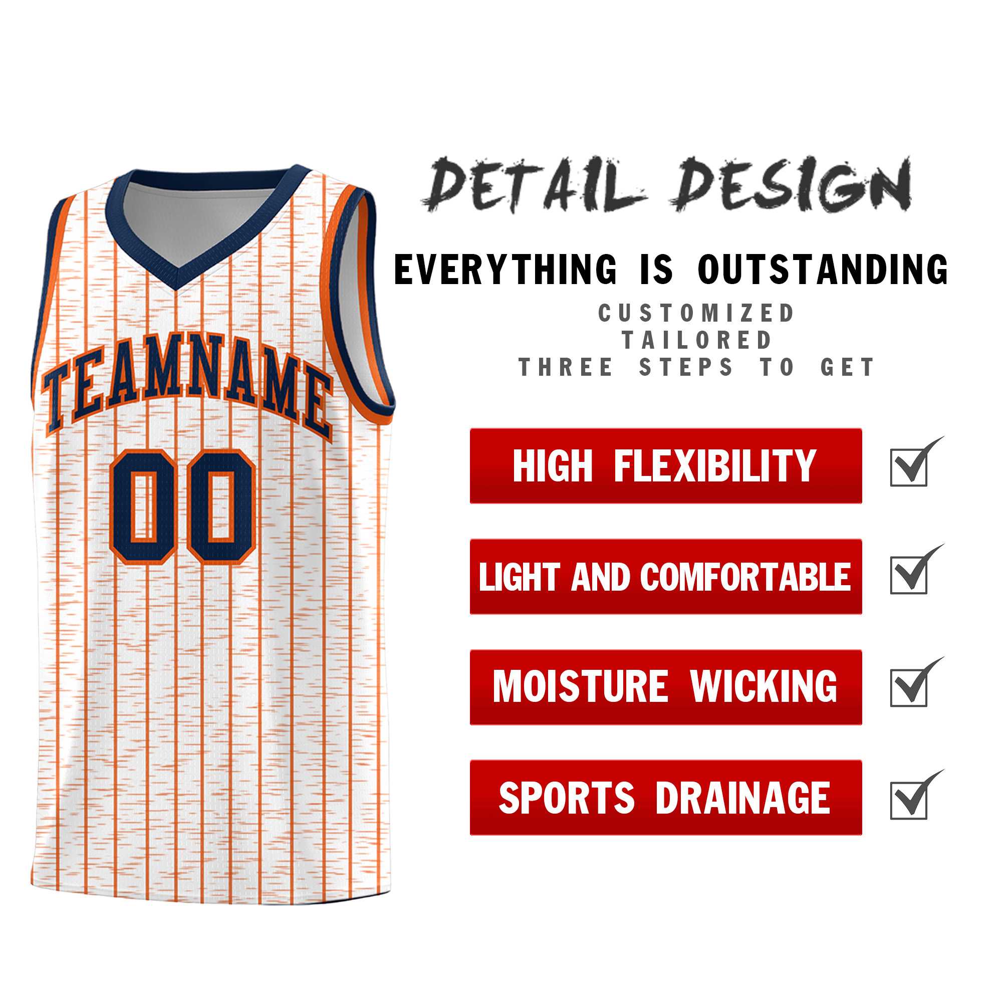 Custom White Custom Gray Pinstripe Retro Sets Uniform Basketball Jersey