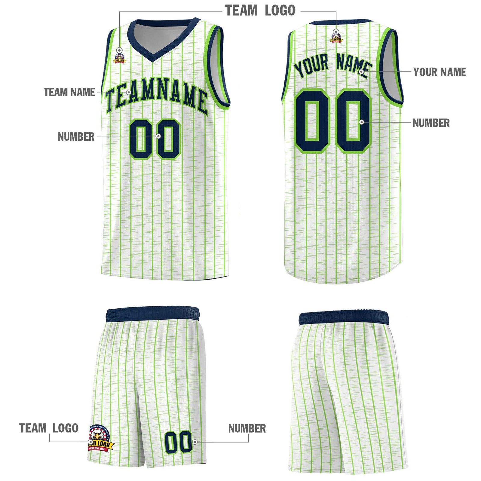 Custom White Custom Gray Pinstripe Retro Sets Uniform Basketball Jersey