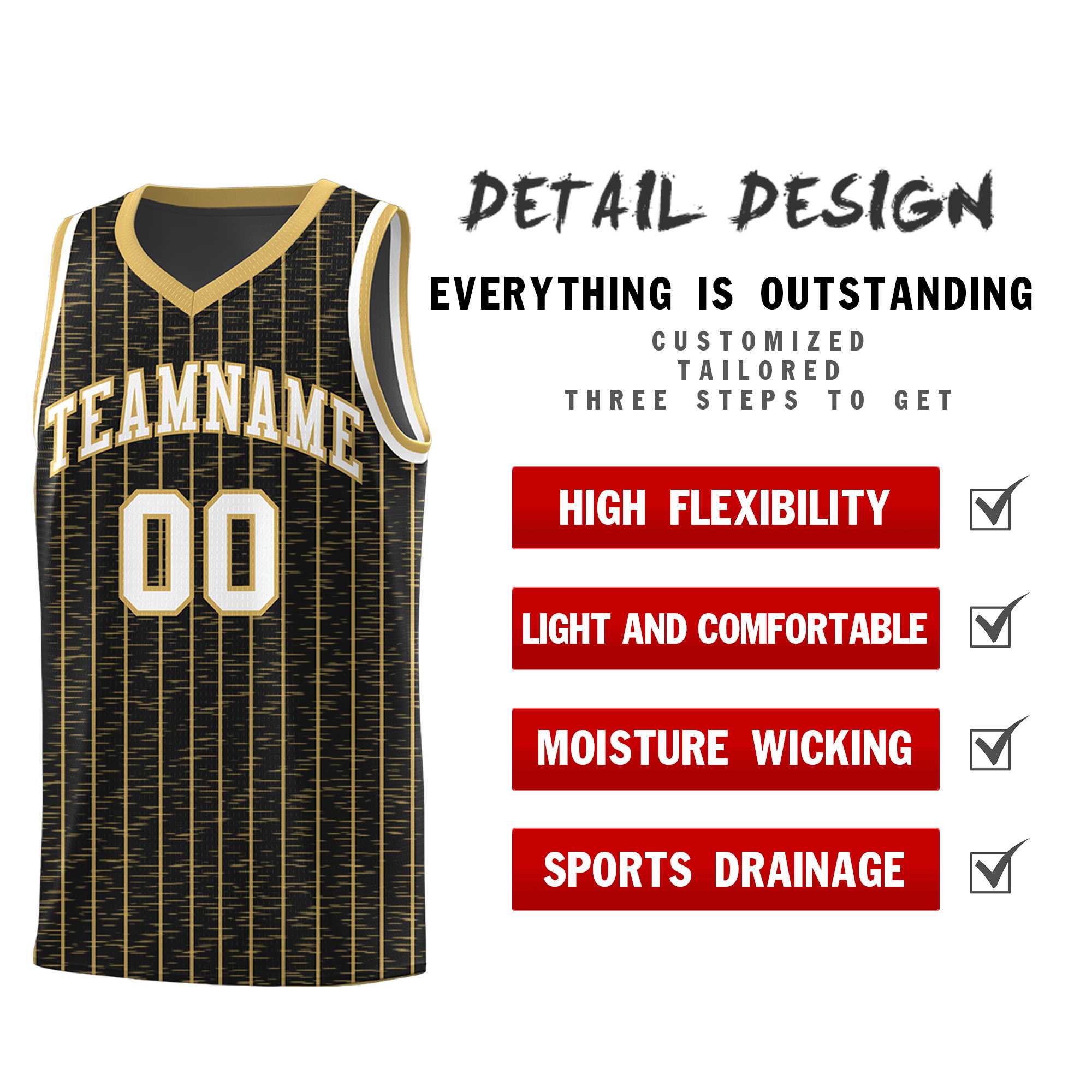 Custom Black Custom Gray Pinstripe Retro Sets Uniform Basketball Jersey