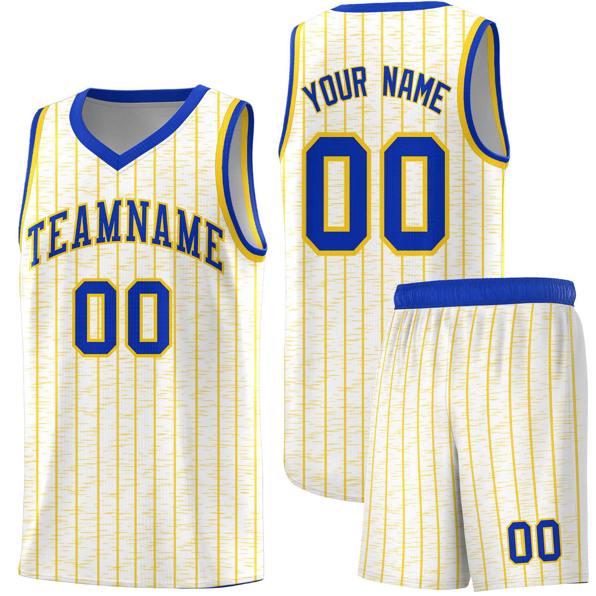 Custom White Custom Gray Pinstripe Retro Sets Uniform Basketball Jersey