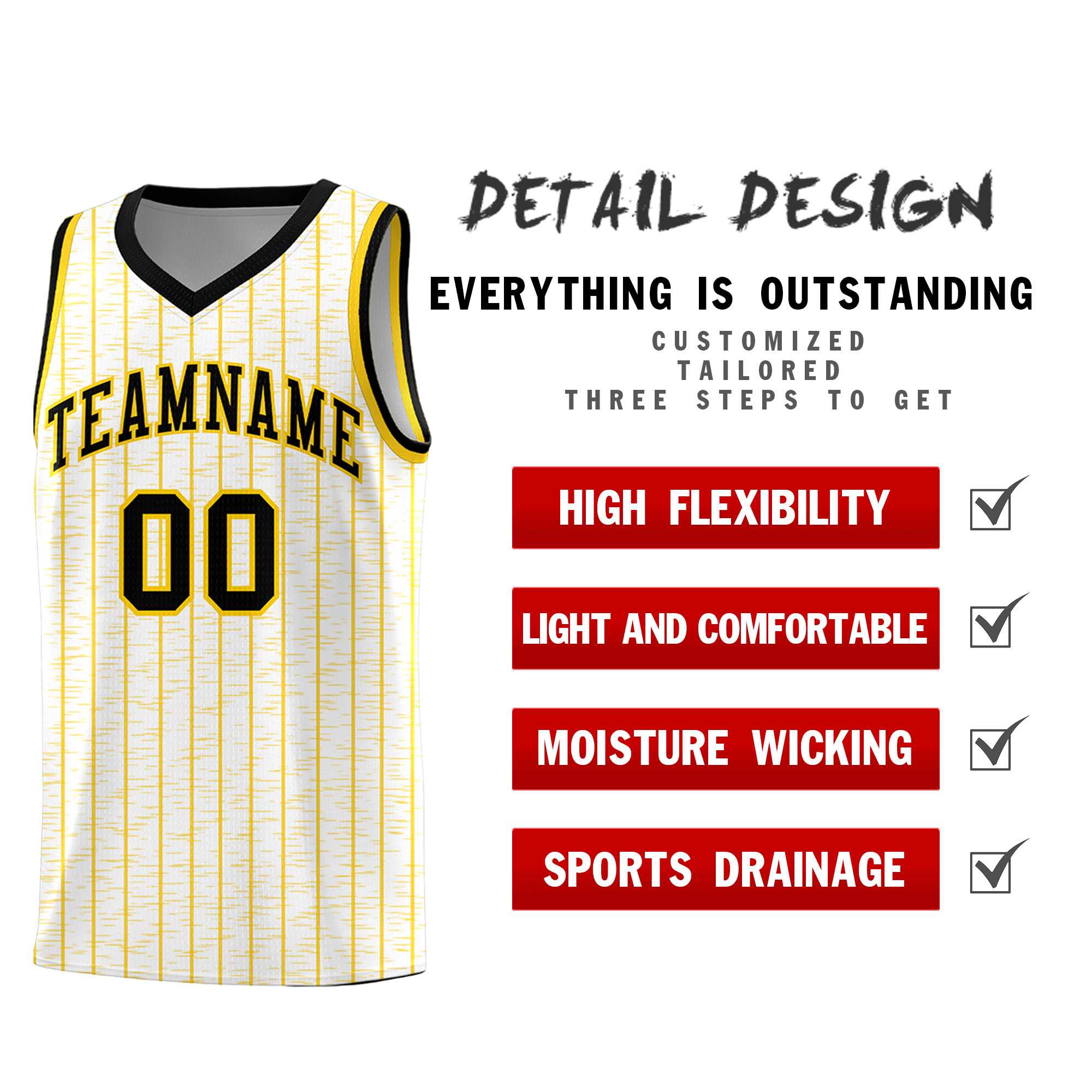Custom White Custom Gray Pinstripe Retro Sets Uniform Basketball Jersey