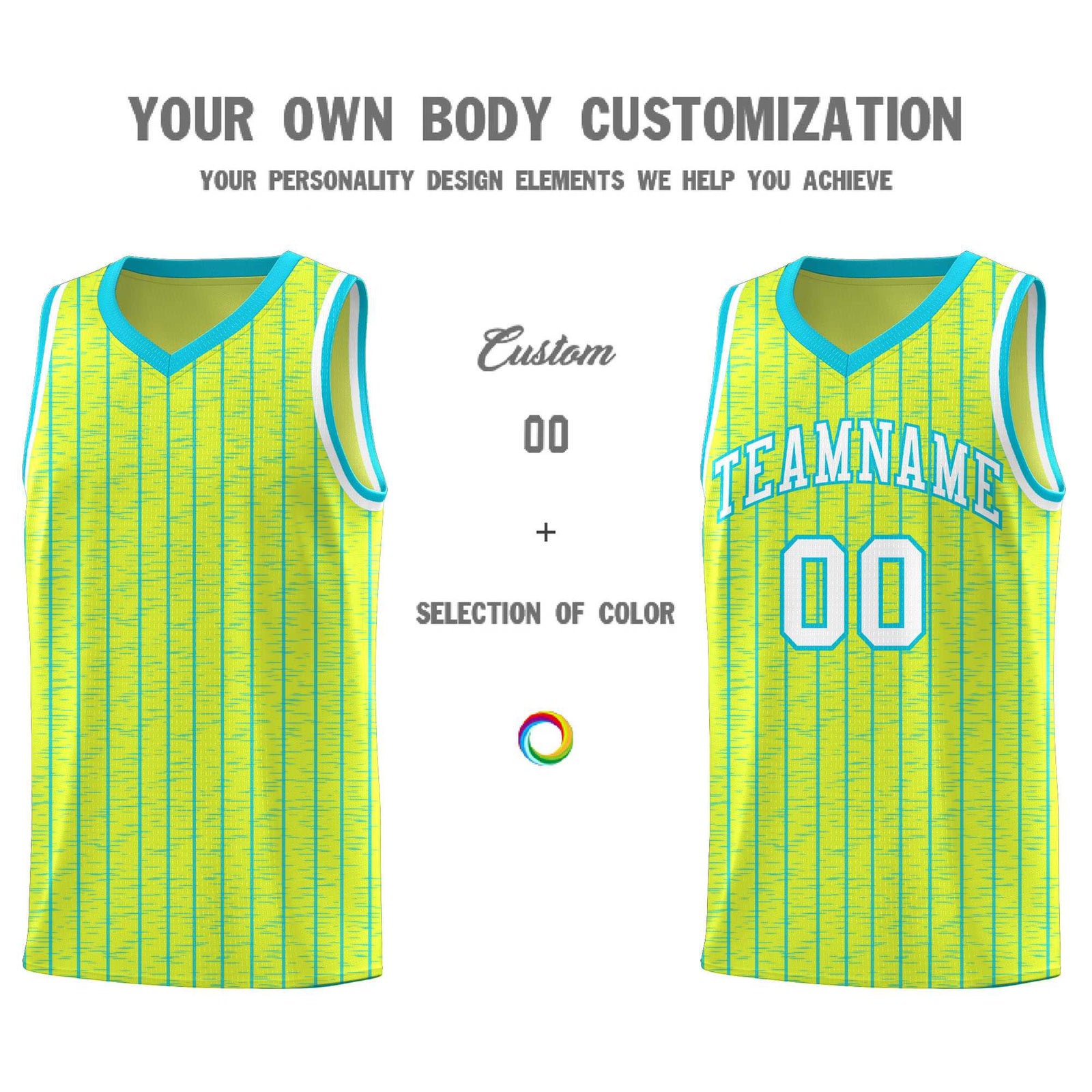 Custom Fluorescent Green Custom Gray Pinstripe Retro Sets Uniform Basketball Jersey