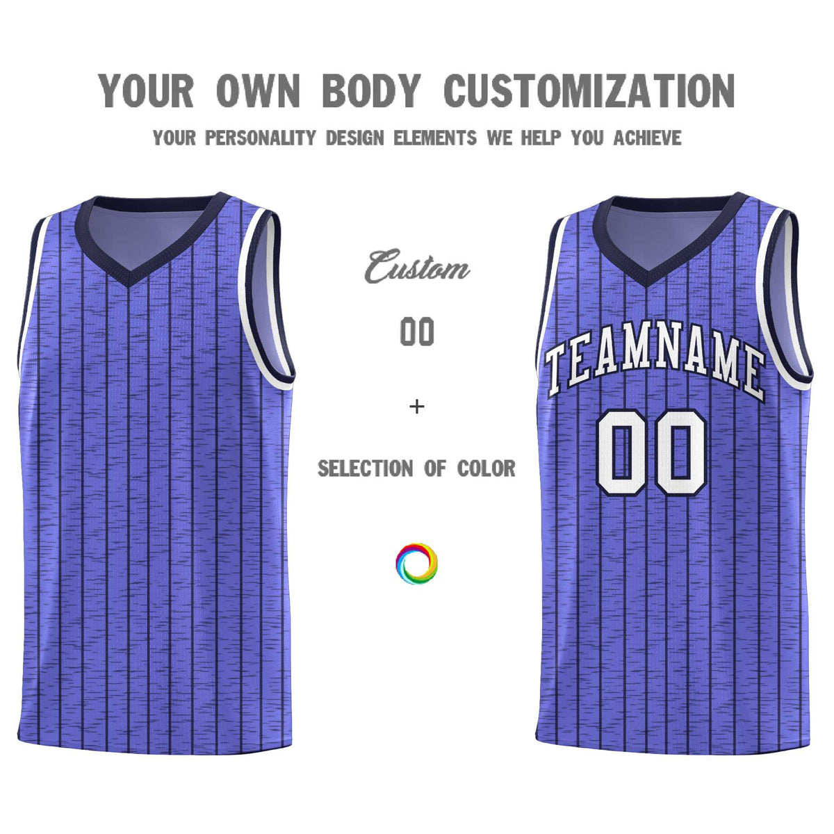 Custom Munsell Blue Custom Gray Pinstripe Retro Sets Uniform Basketball Jersey