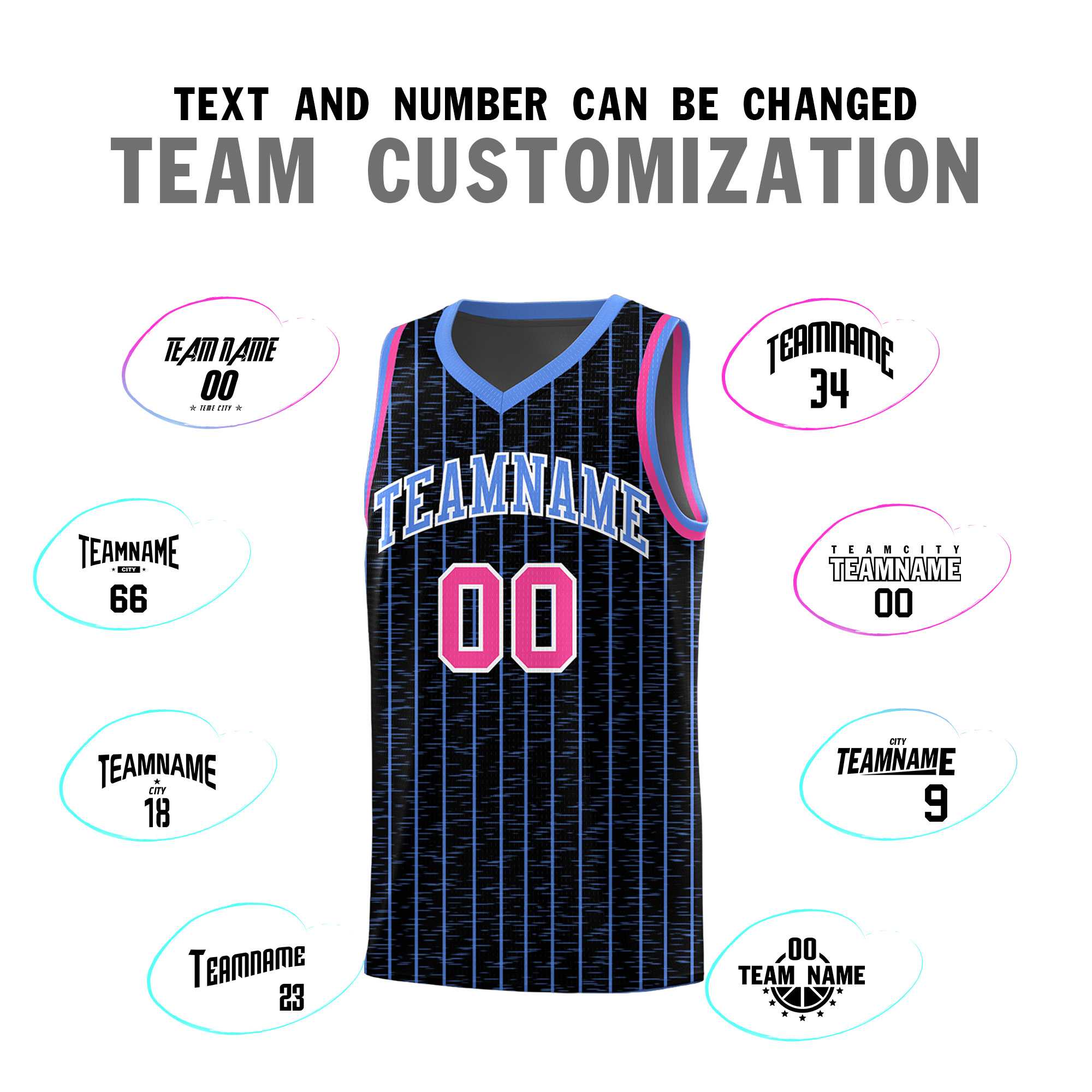 Custom Black Custom Gray Pinstripe Retro Sets Uniform Basketball Jersey