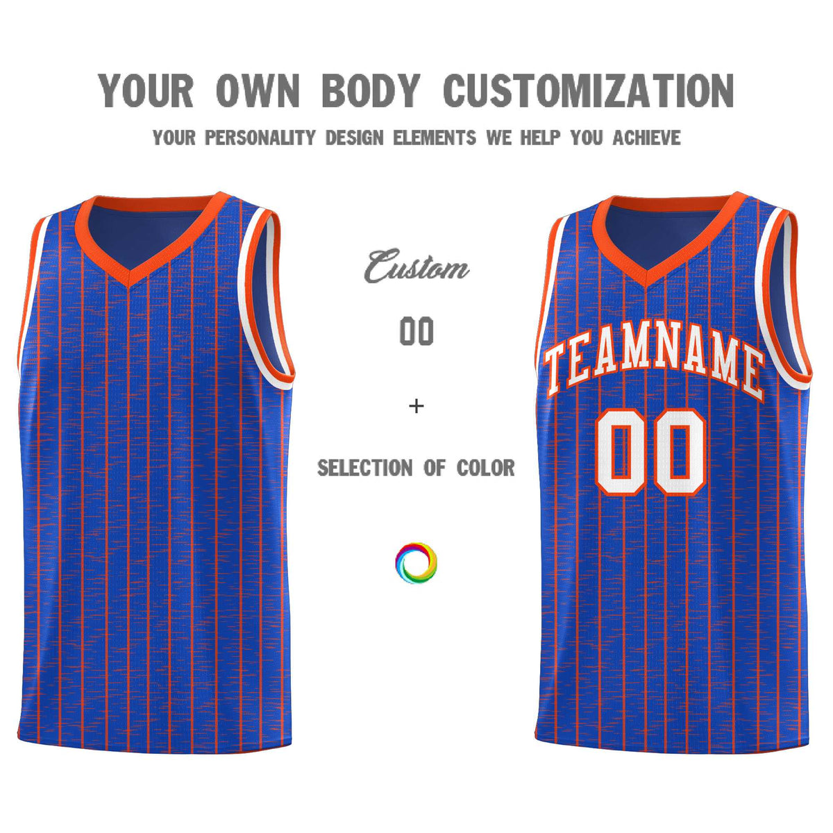Custom Royal Blue Custom Gray Pinstripe Retro Sets Uniform Basketball Jersey