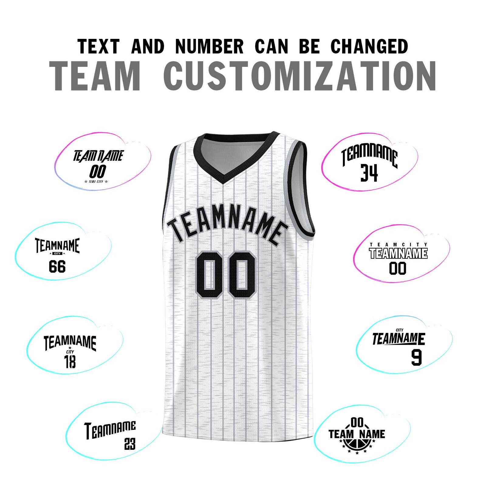 Custom White Custom Gray Pinstripe Retro Sets Uniform Basketball Jersey