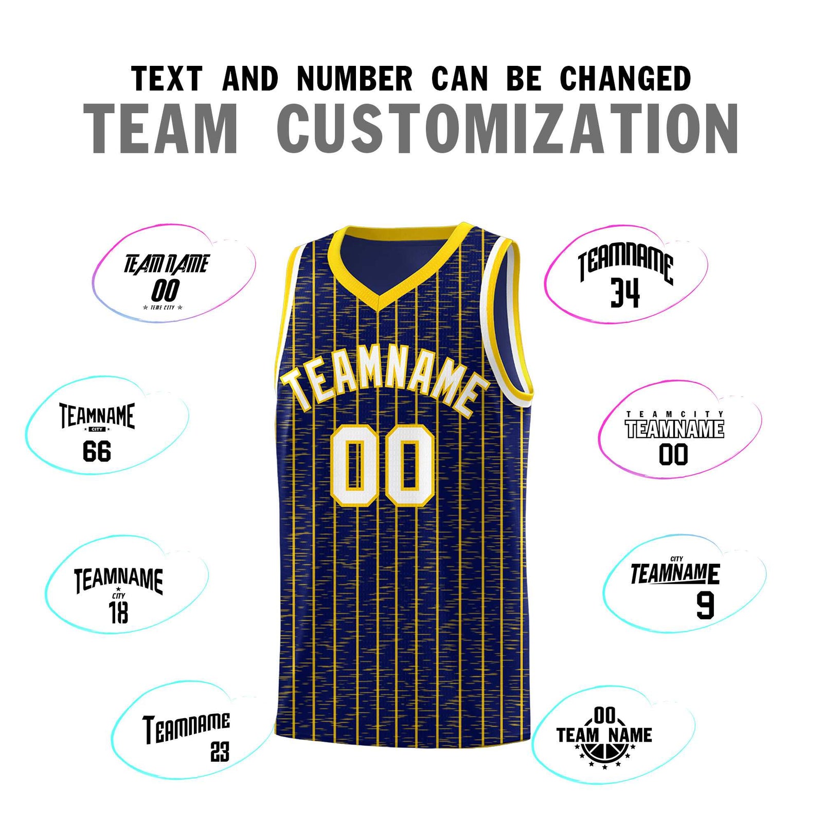 Custom Navy Custom Gray Pinstripe Retro Sets Uniform Basketball Jersey