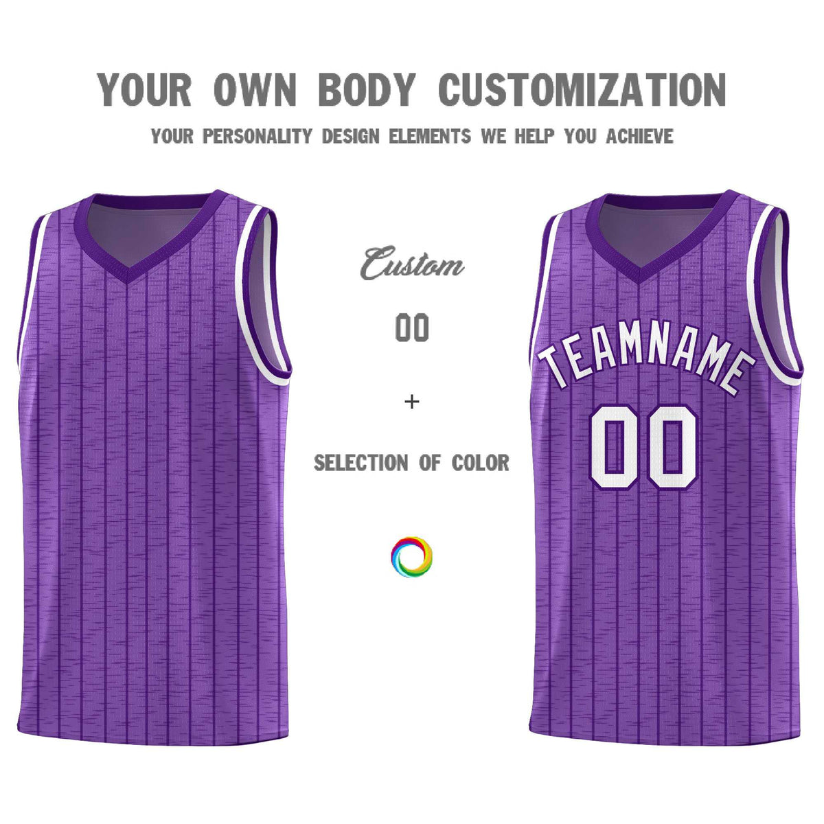 Custom Light Purple Custom Gray Pinstripe Retro Sets Uniform Basketball Jersey