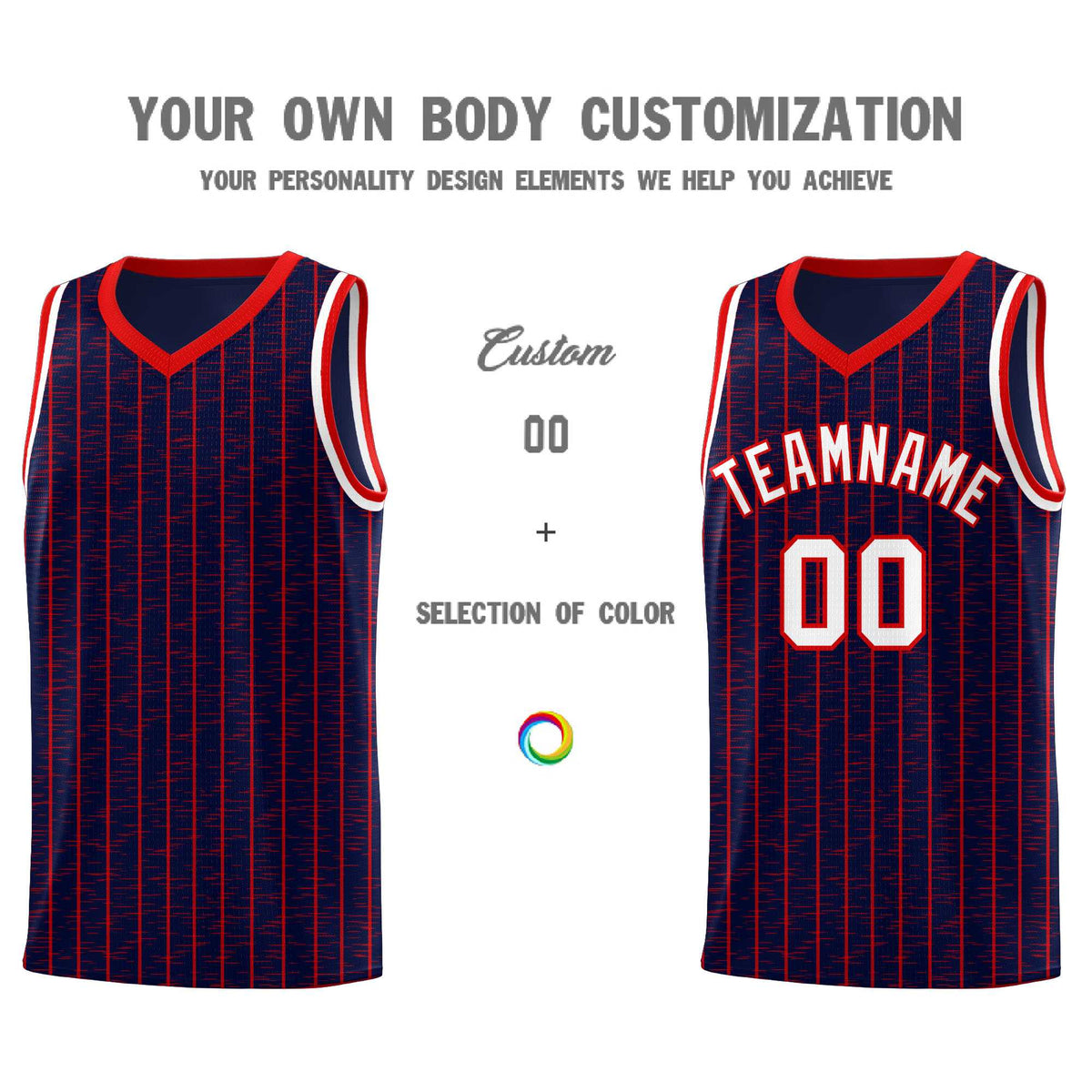 Custom Navy Custom Gray Pinstripe Retro Sets Uniform Basketball Jersey