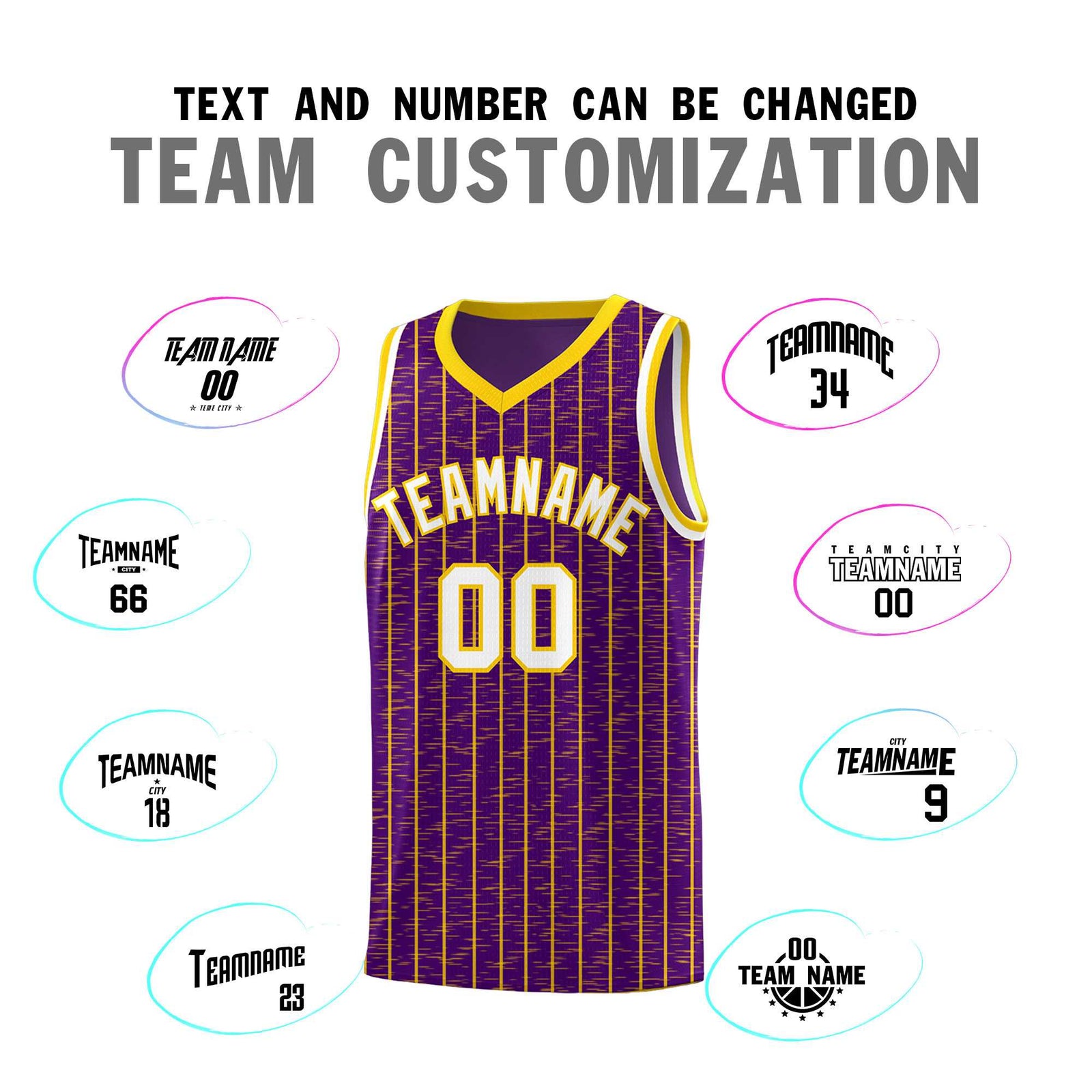 Custom Purple Custom Gray Pinstripe Retro Sets Uniform Basketball Jersey