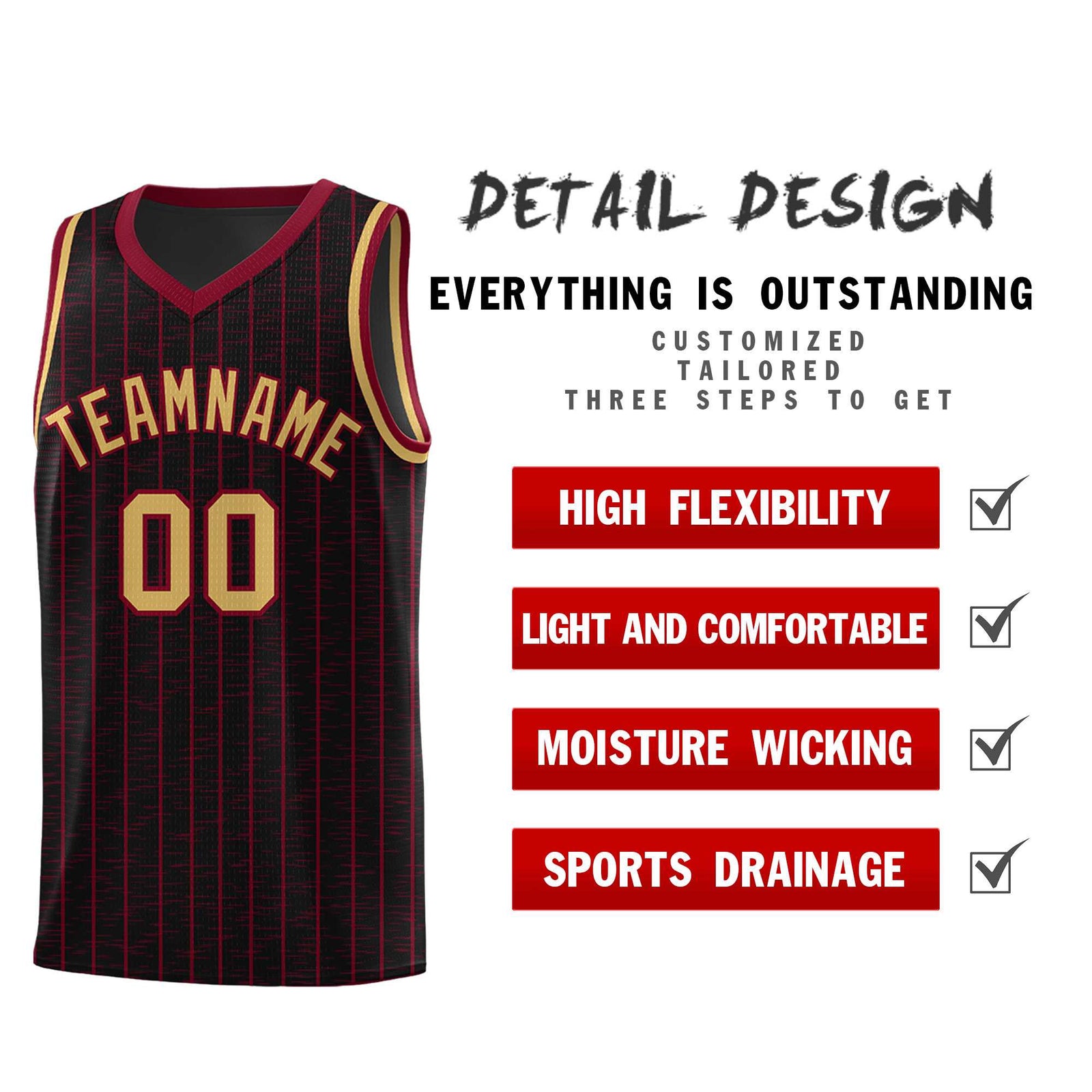 Custom Black Custom Gray Pinstripe Retro Sets Uniform Basketball Jersey
