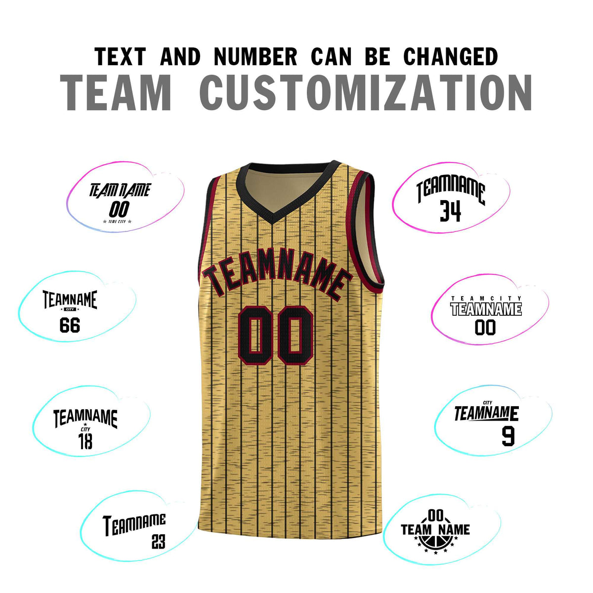 Custom Old Gold Custom Gray Pinstripe Retro Sets Uniform Basketball Jersey