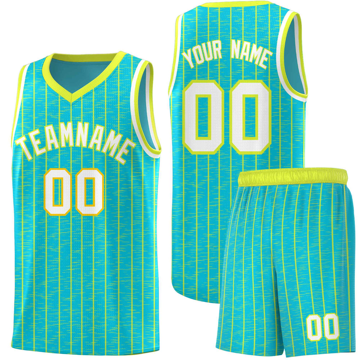 Custom Sky Blue Custom Gray Pinstripe Retro Sets Uniform Basketball Jersey