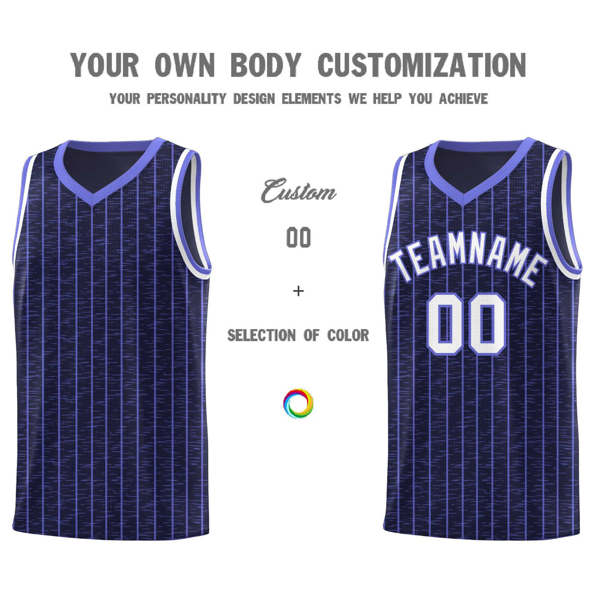 Custom Navy Custom Gray Pinstripe Retro Sets Uniform Basketball Jersey