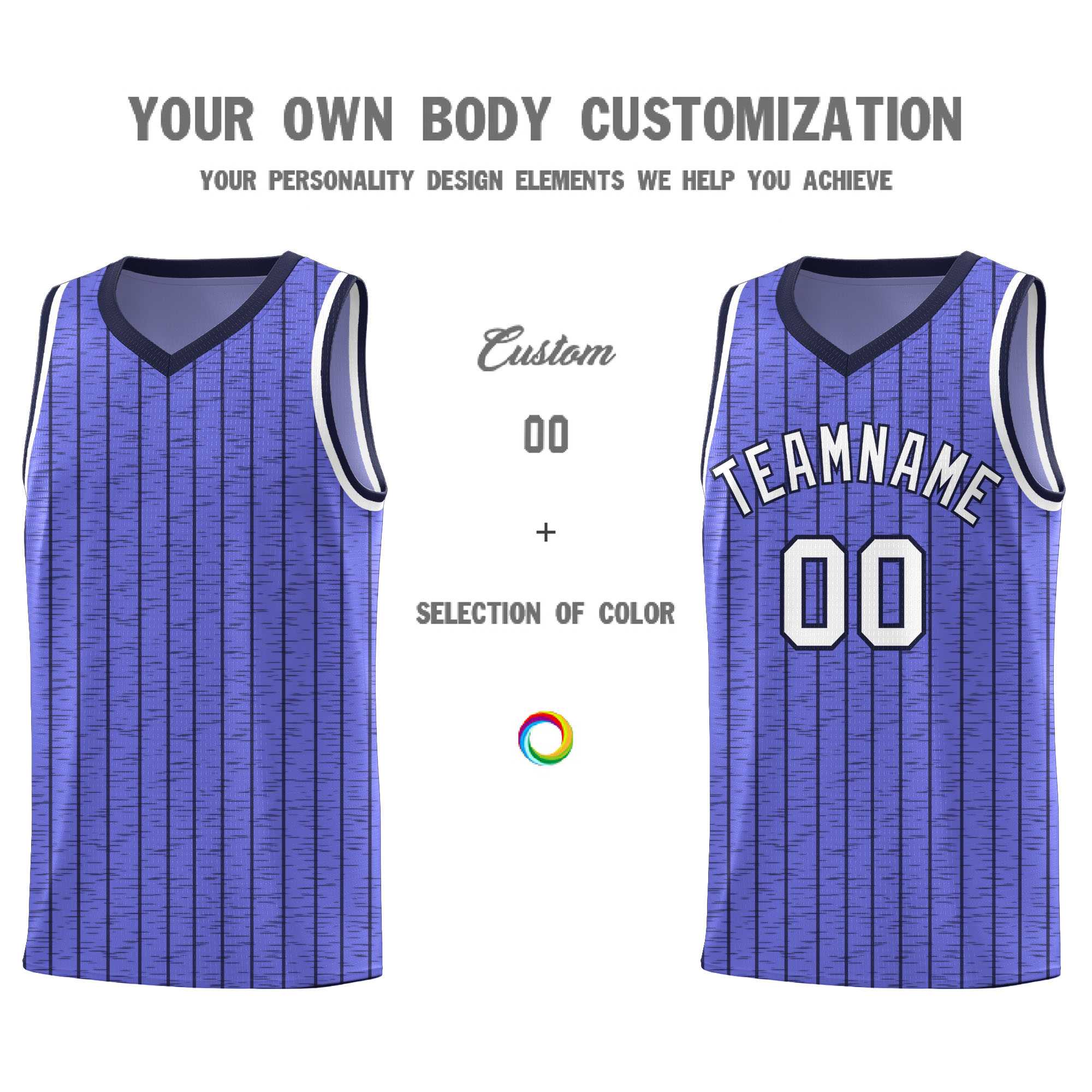 Custom Munsell Blue Custom Gray Pinstripe Retro Sets Uniform Basketball Jersey