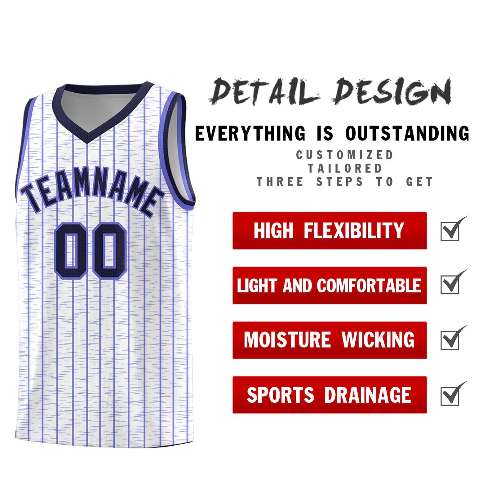 Custom White Custom Gray Pinstripe Retro Sets Uniform Basketball Jersey