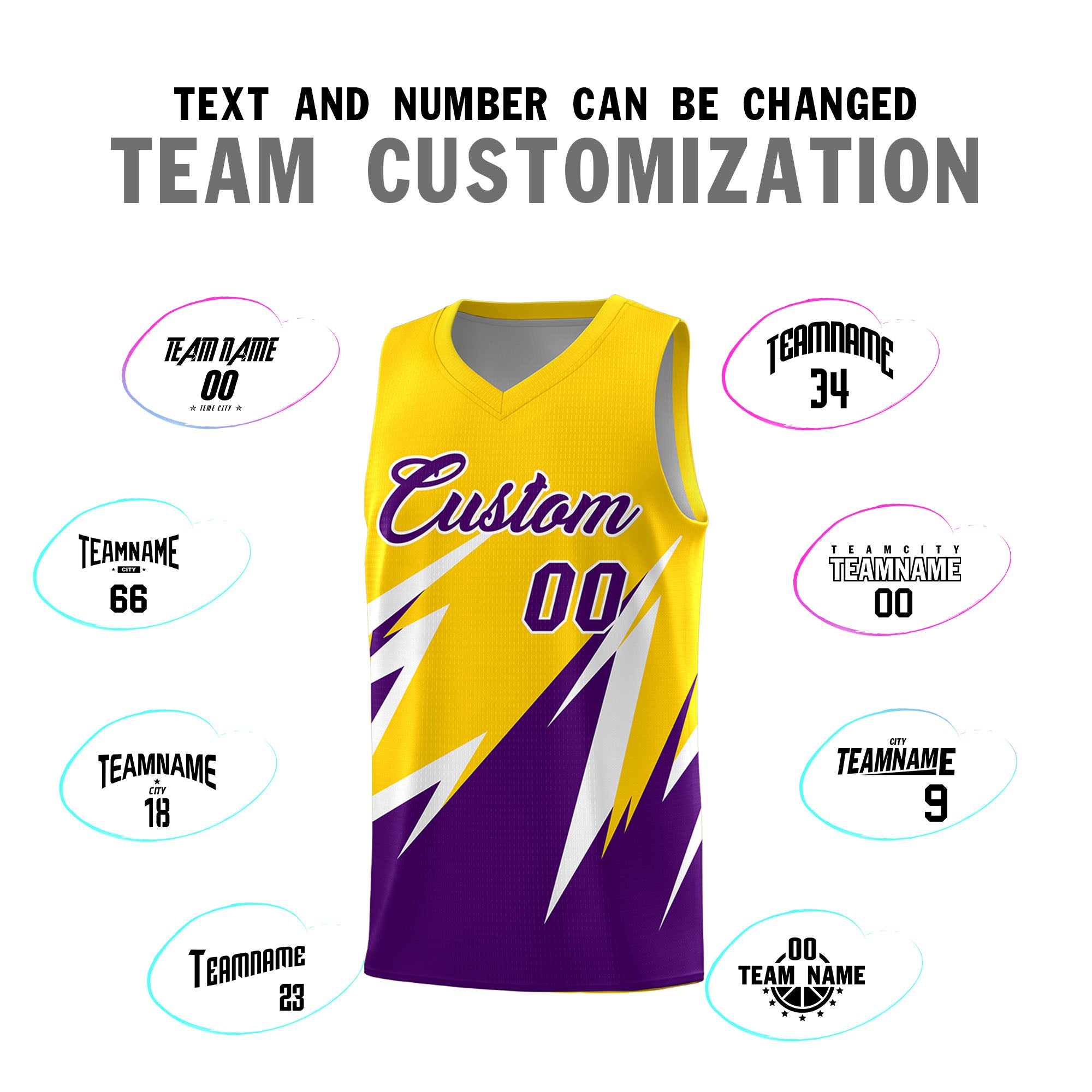 Custom Gold Abstract Mountain Pattern Sports Uniform Basketball Jersey