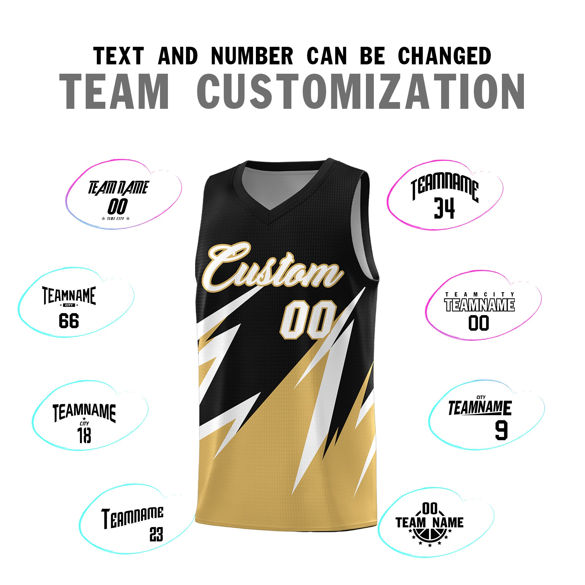 Custom Black Abstract Mountain Pattern Sports Uniform Basketball Jersey