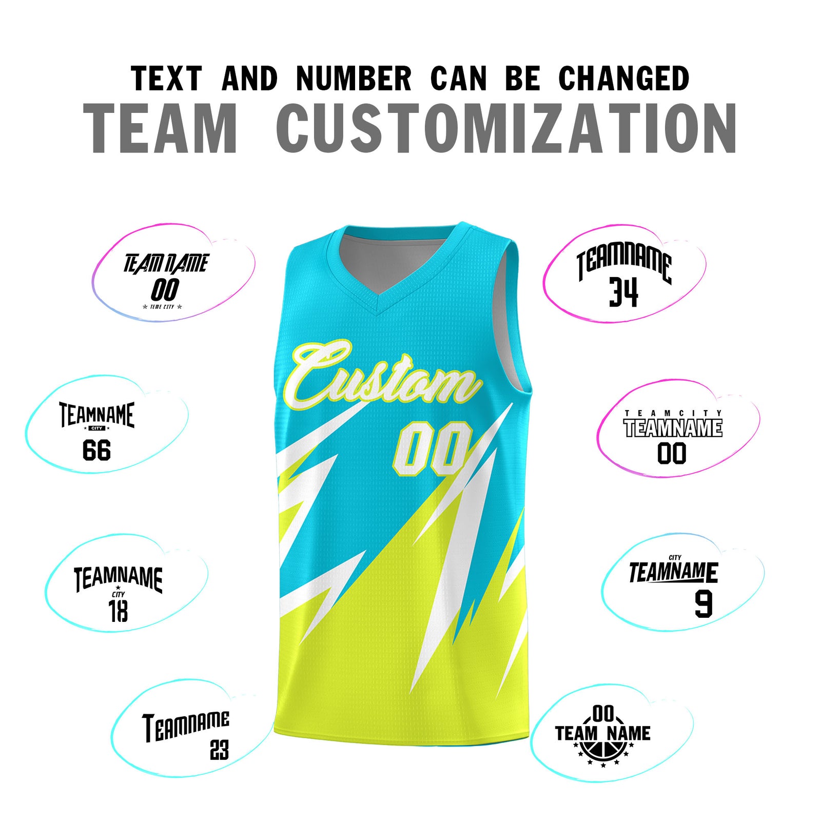 Custom Sky Blue Abstract Mountain Pattern Sports Uniform Basketball Jersey