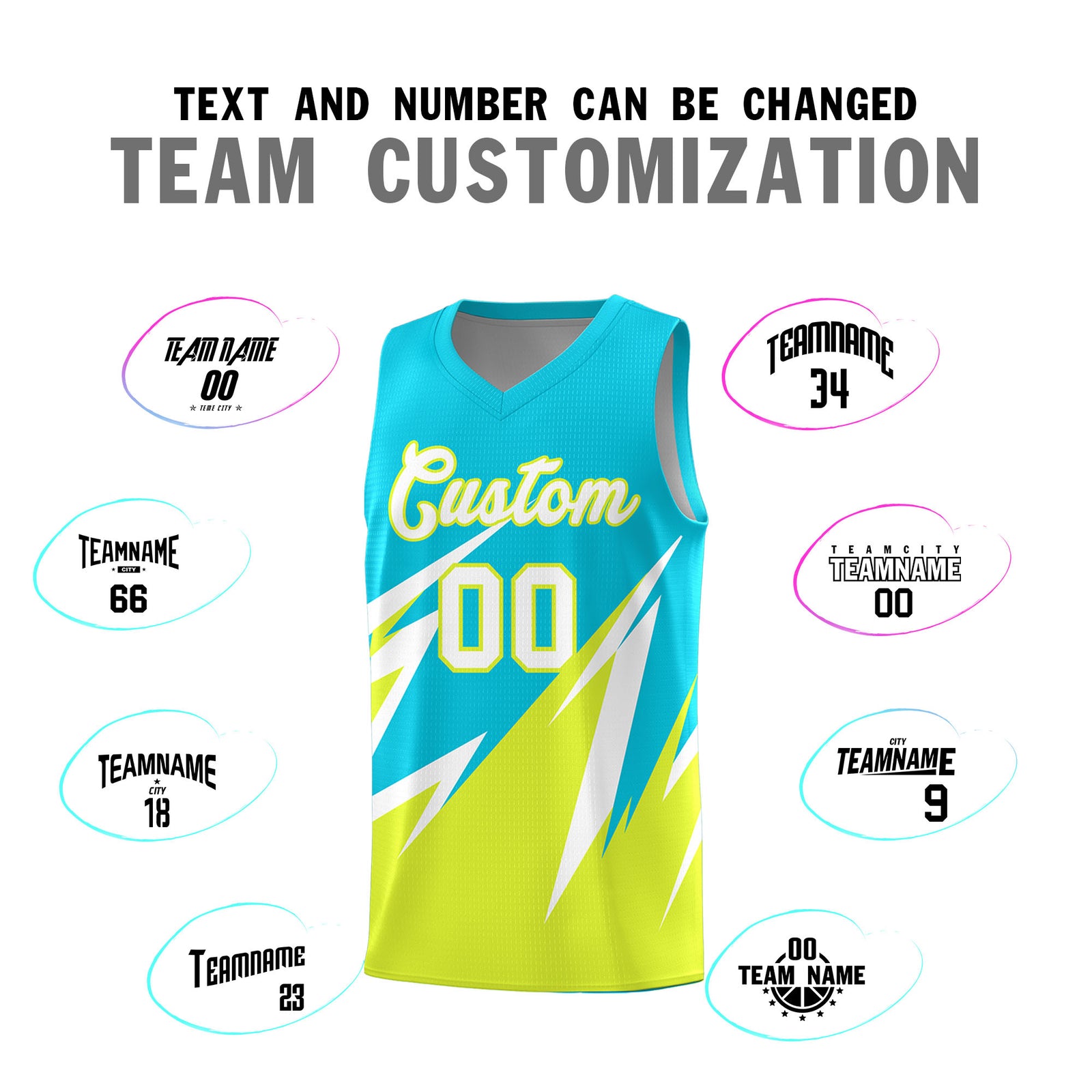 Custom Sky Blue Abstract Mountain Pattern Sports Uniform Basketball Jersey