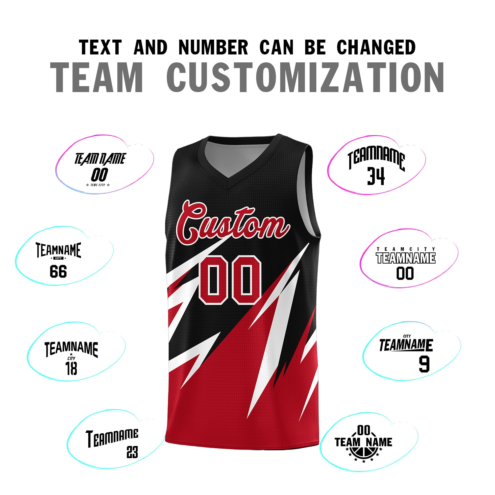 Custom Black Abstract Mountain Pattern Sports Uniform Basketball Jersey