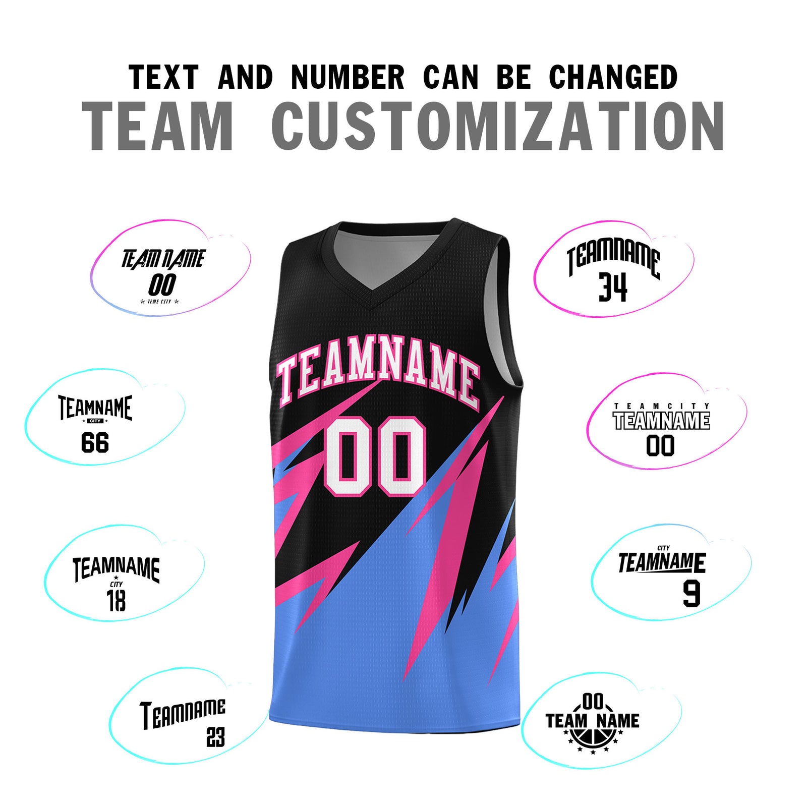 Custom Black Abstract Mountain Pattern Sports Uniform Basketball Jersey