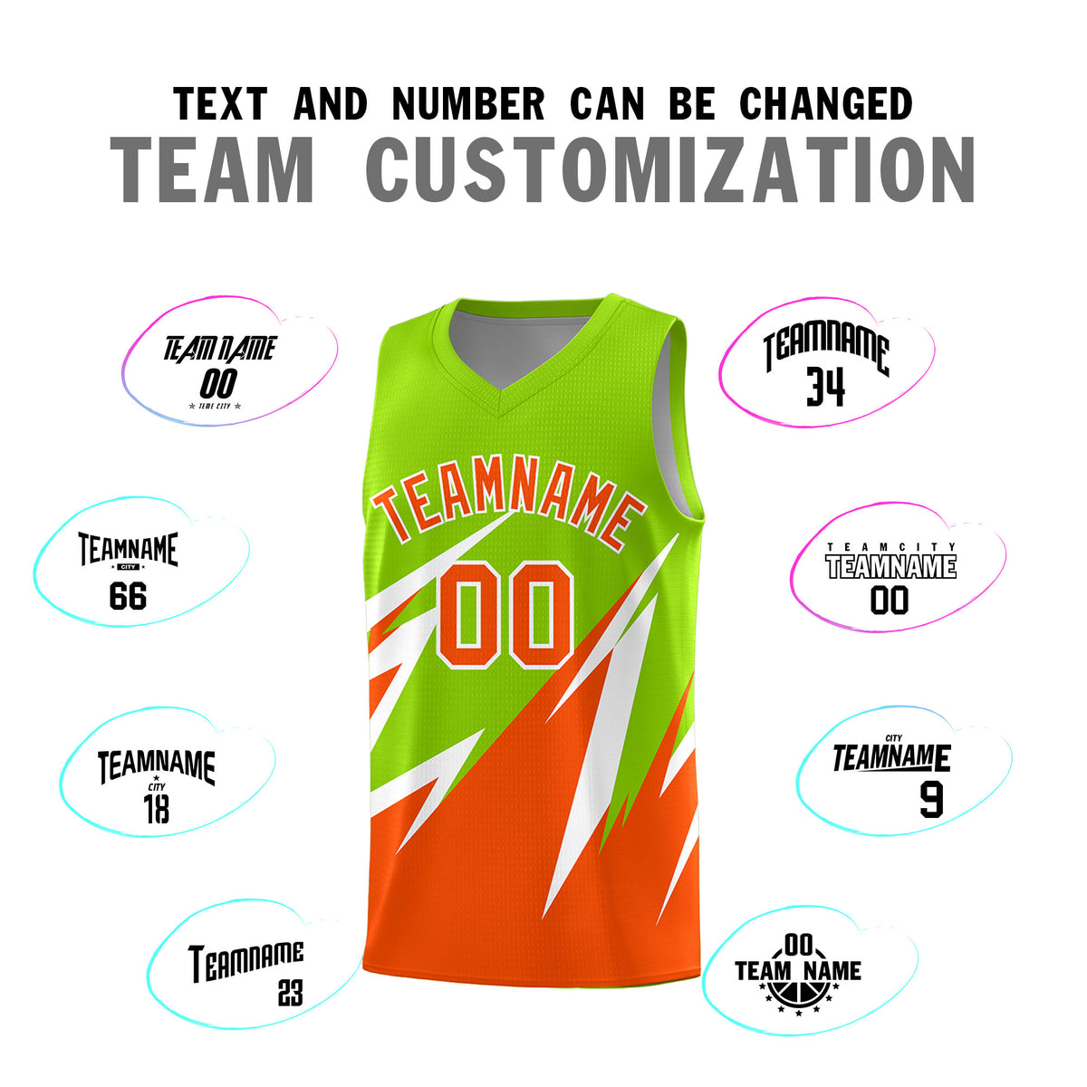 Custom Neon Green Abstract Mountain Pattern Sports Uniform Basketball Jersey
