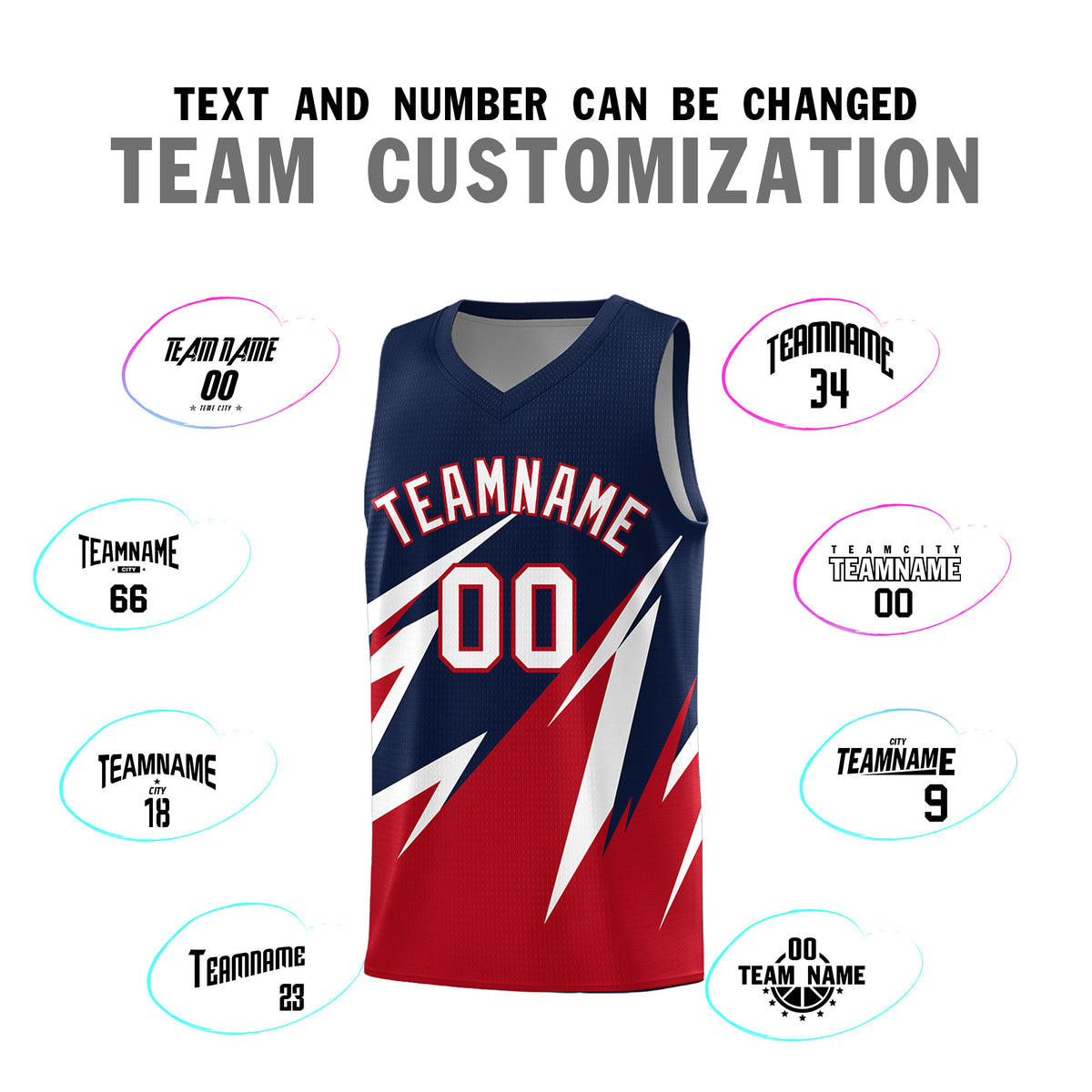 Custom Navy Abstract Mountain Pattern Sports Uniform Basketball Jersey