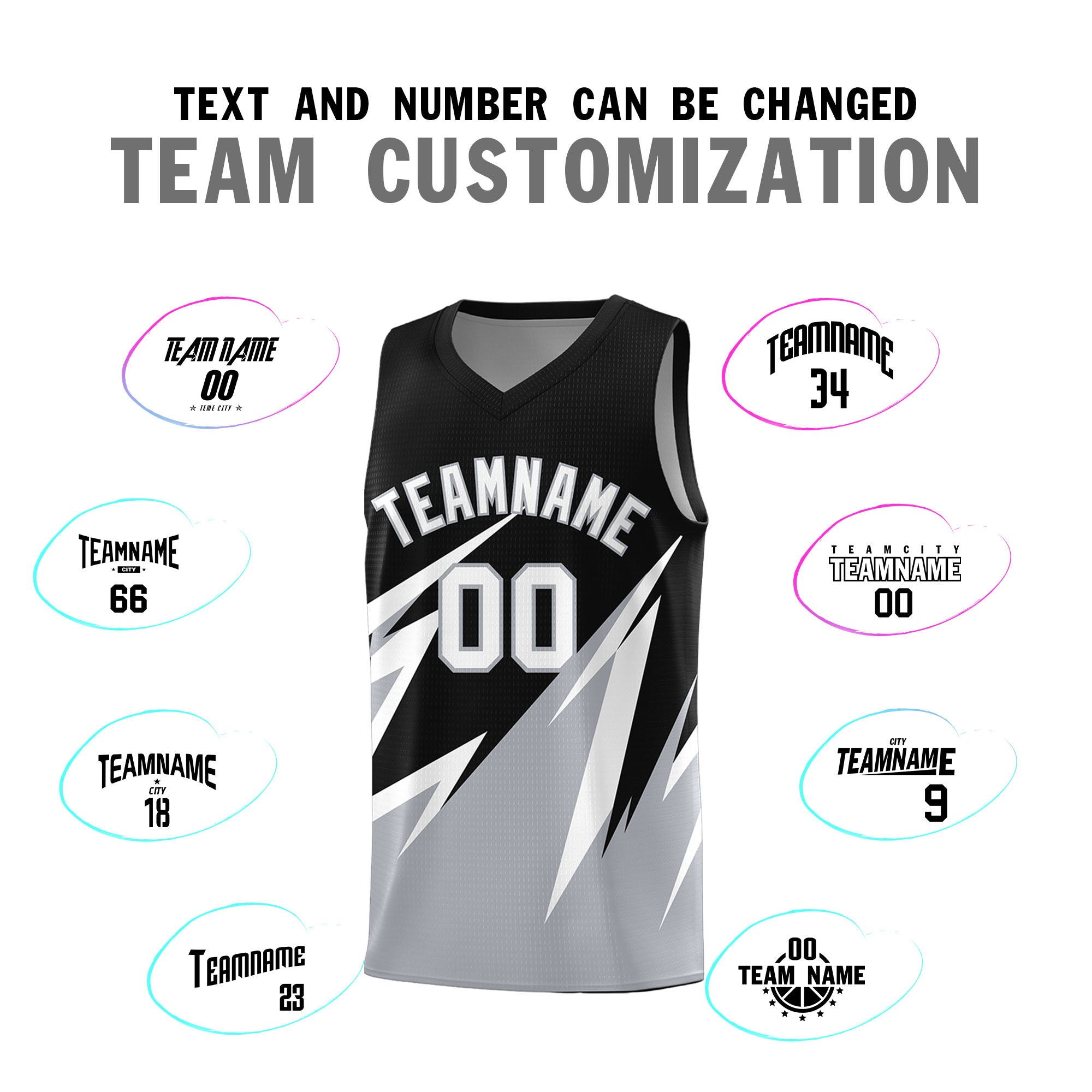 Custom Black Abstract Mountain Pattern Sports Uniform Basketball Jersey