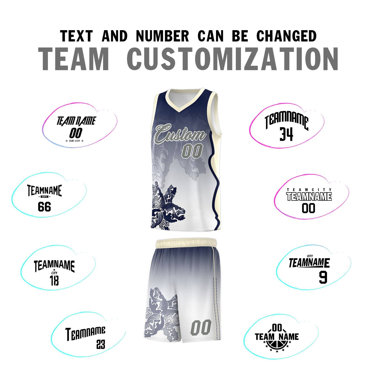 Custom Gray Green Basketball Jersey - Illusion Flower Gradient Stylish Fabric