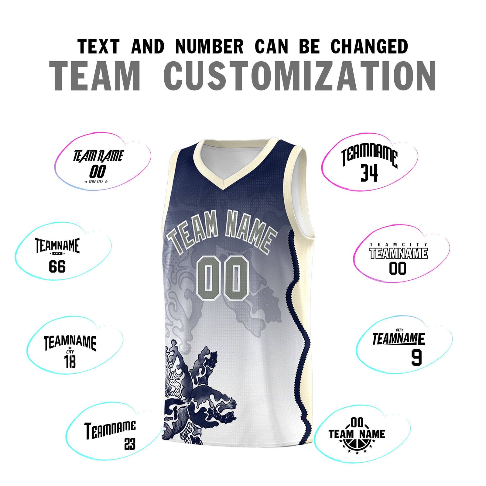 Custom Gray Green Basketball Jersey - Illusion Flower Gradient Stylish Fabric