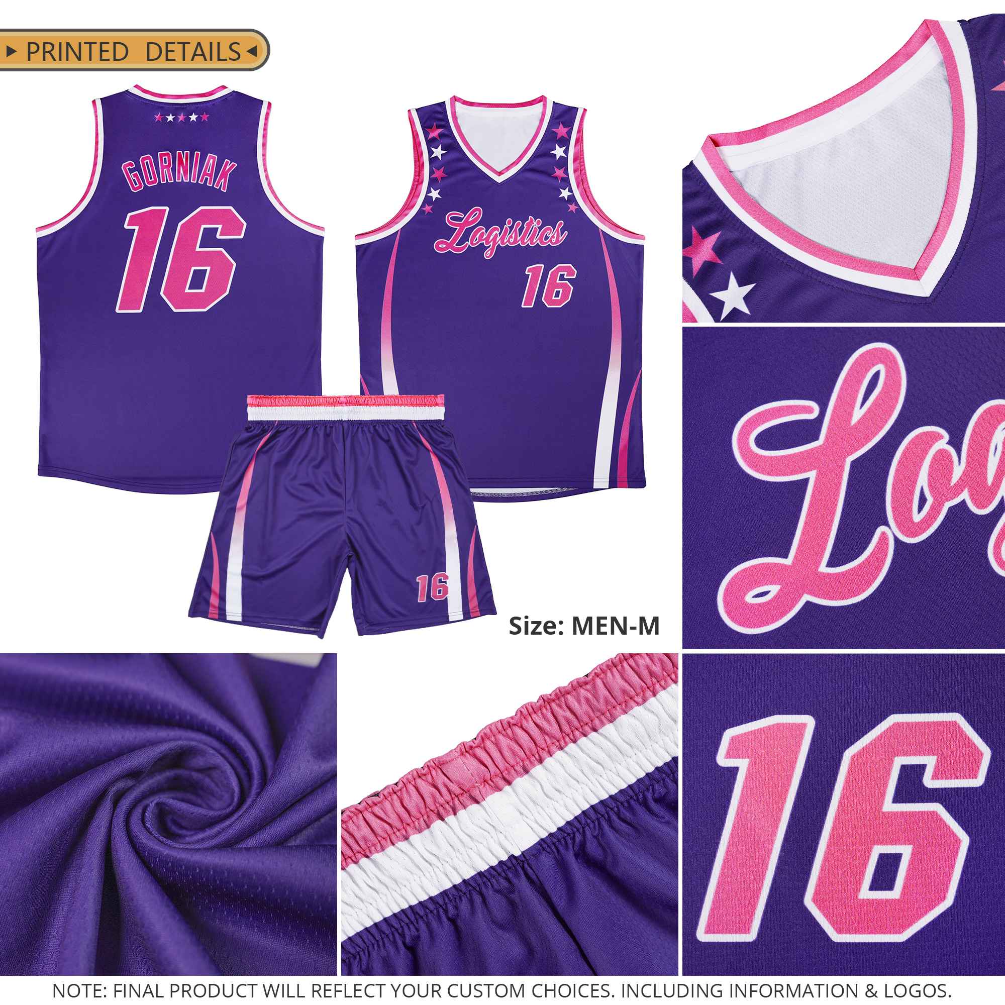 Custom Neon Green Shoulders Star Pattern Side Color Block Sports Uniform Basketball Jersey