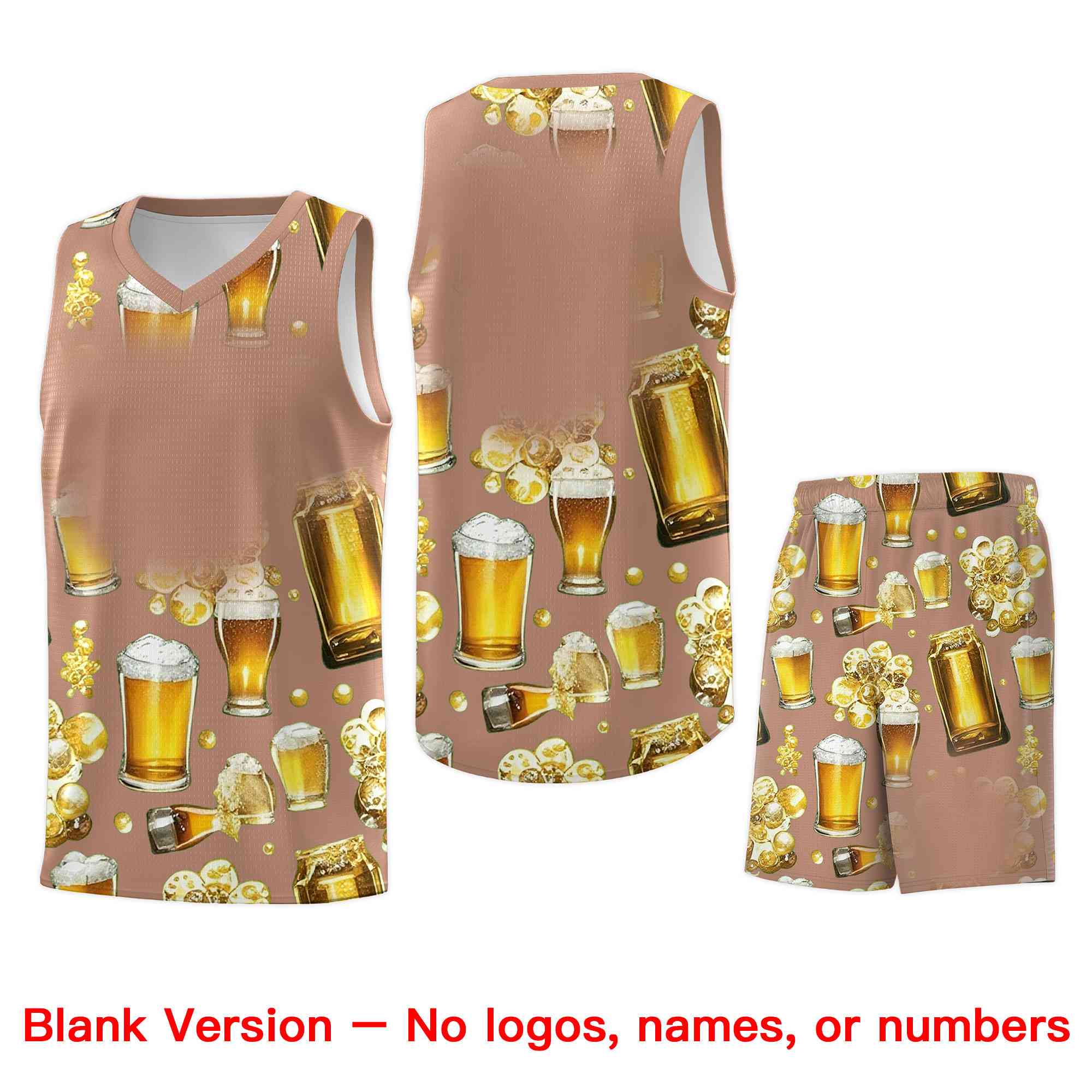 Custom Coffee National Beer Day Personalized Beer Bubble Basketball Jersey | Perfect for parties | Dye-sublimation printing | KXKSHOP