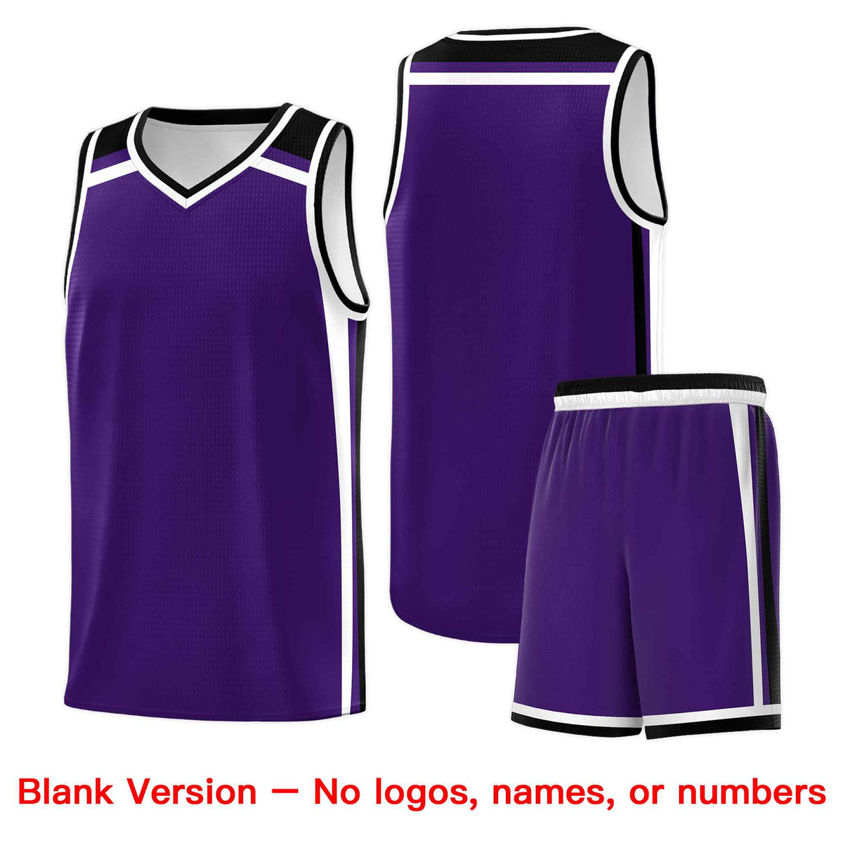 Custom Purple White Black Trendy Color Charge Series Sports Uniform Basketball Jersey| KXKSHOP