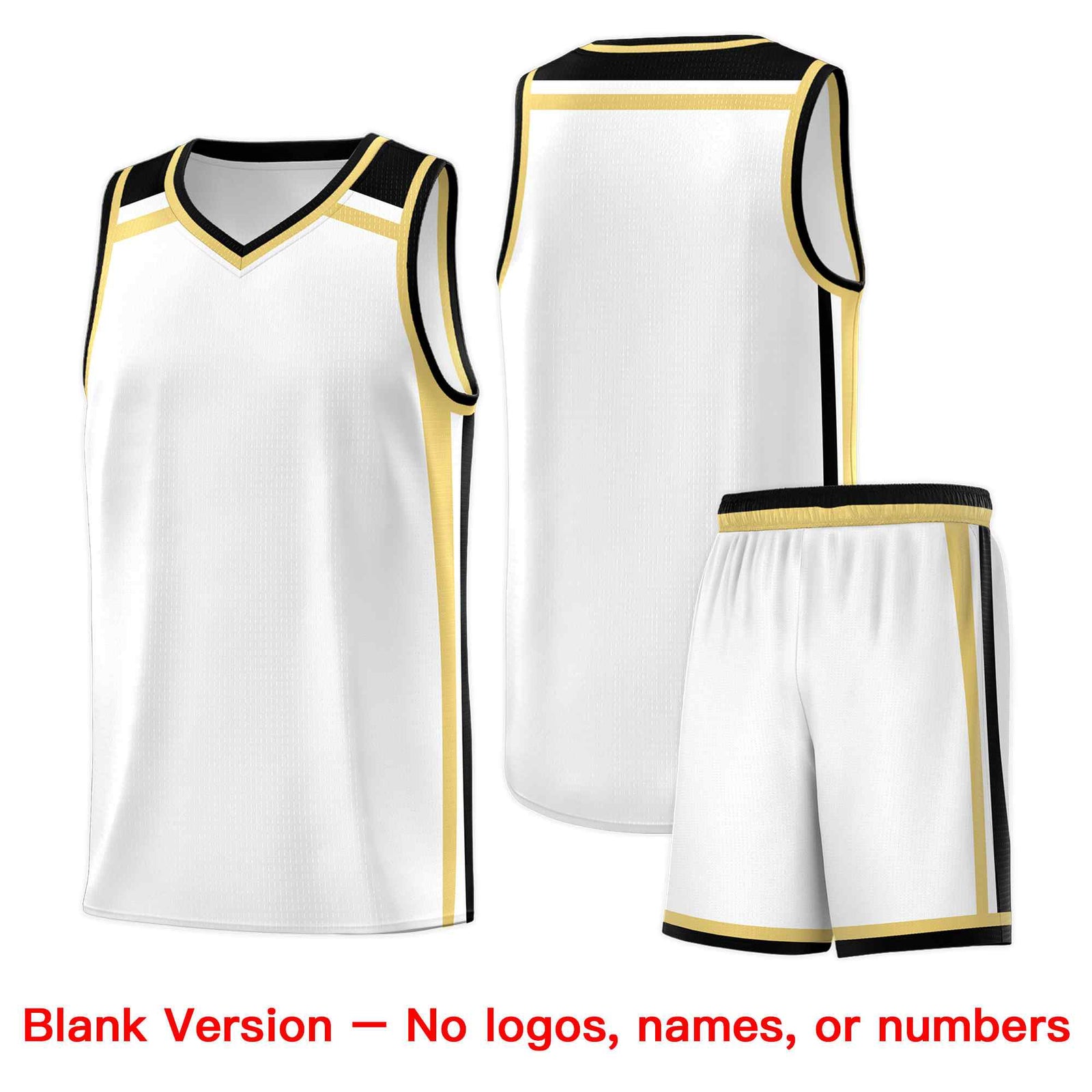 Custom White Khaki Black Trendy Color Charge Series Sports Uniform Basketball Jersey| KXKSHOP