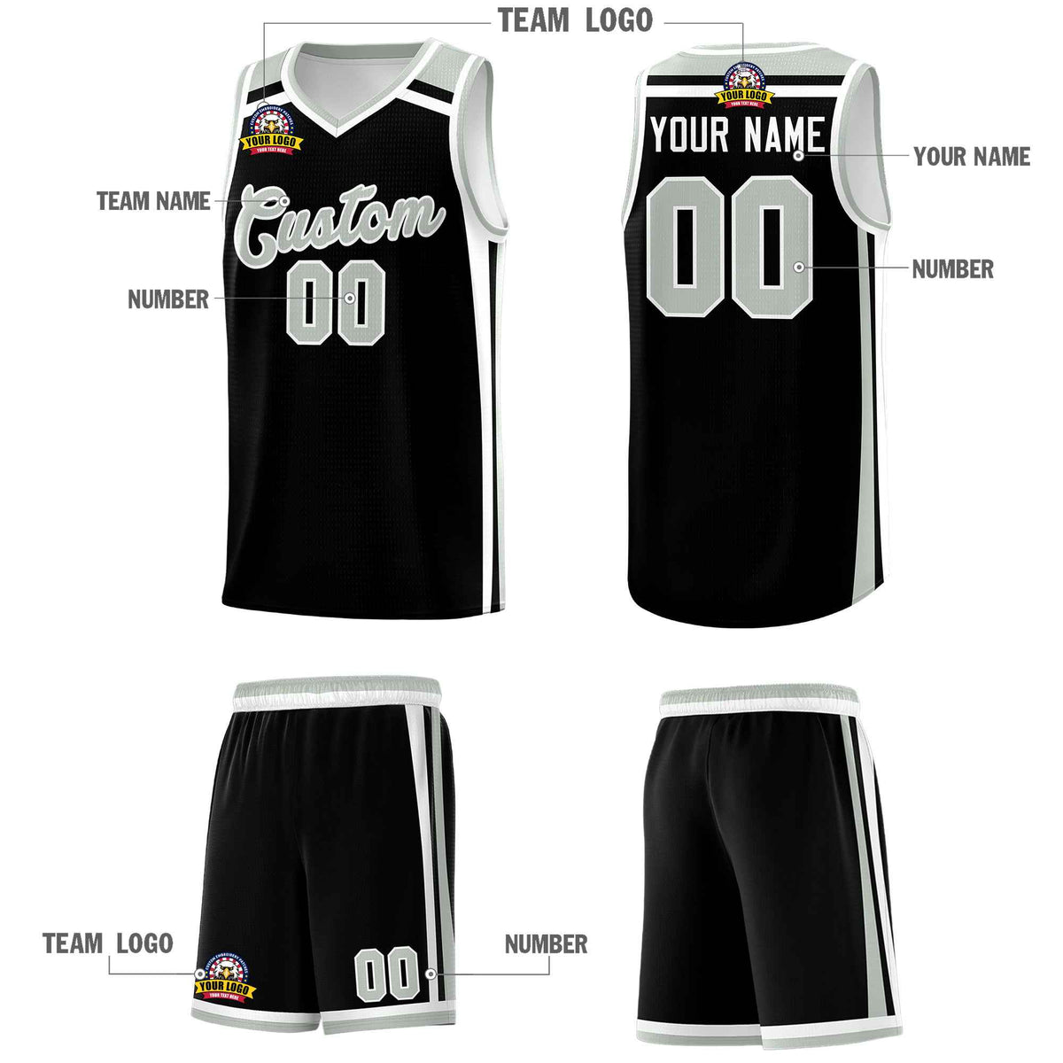 Custom Red Gray White Trendy Color Charge Series Sports Uniform Basketball Jersey| KXKSHOP