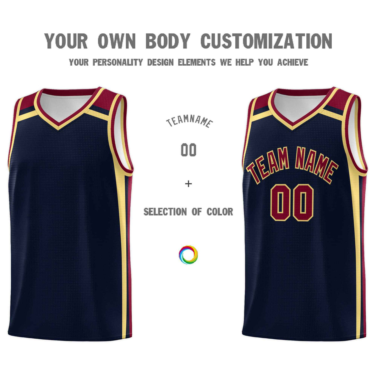 Custom Navy Khaki Crimson Trendy Color Charge Series Sports Uniform Basketball Jersey