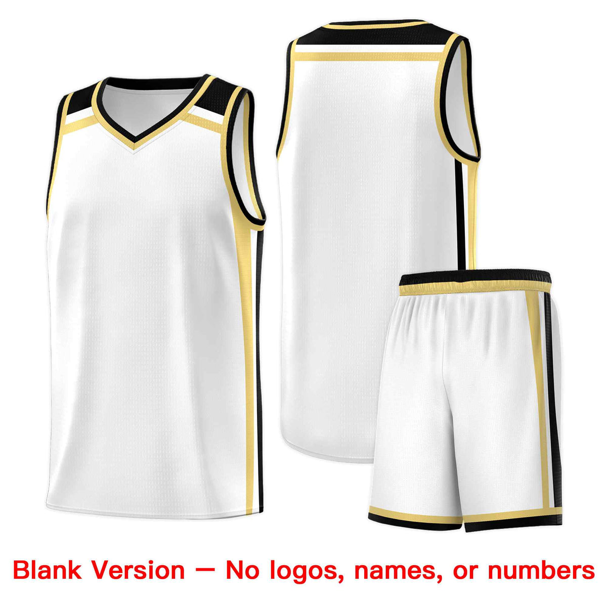 Custom White Khaki Black Trendy Color Charge Series Sports Uniform Basketball Jersey