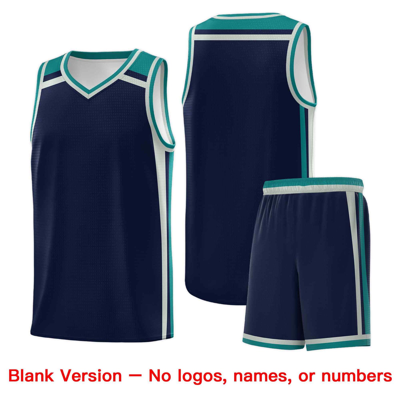 Custom Navy Gray Teal Trendy Color Charge Series Sports Uniform Basketball Jersey