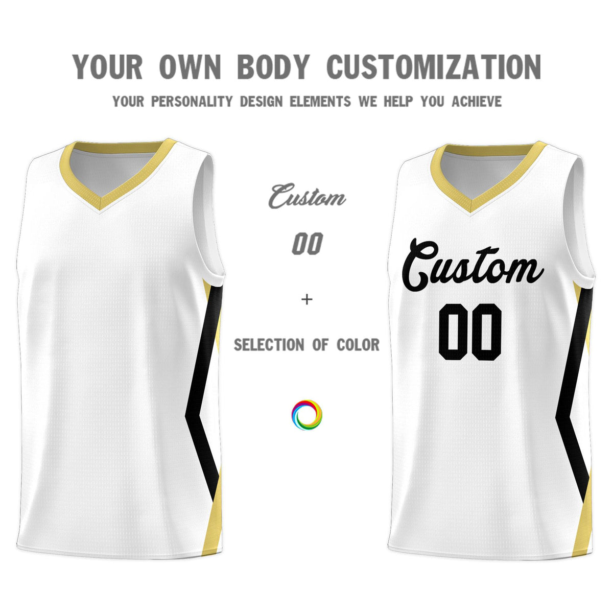 Custom White Side Rhombus Graffiti Pattern Sets Basketball Jersey