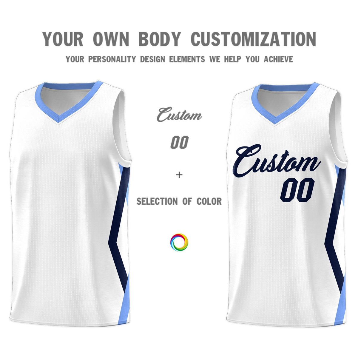 Custom White Side Rhombus Graffiti Pattern Sets Basketball Jersey