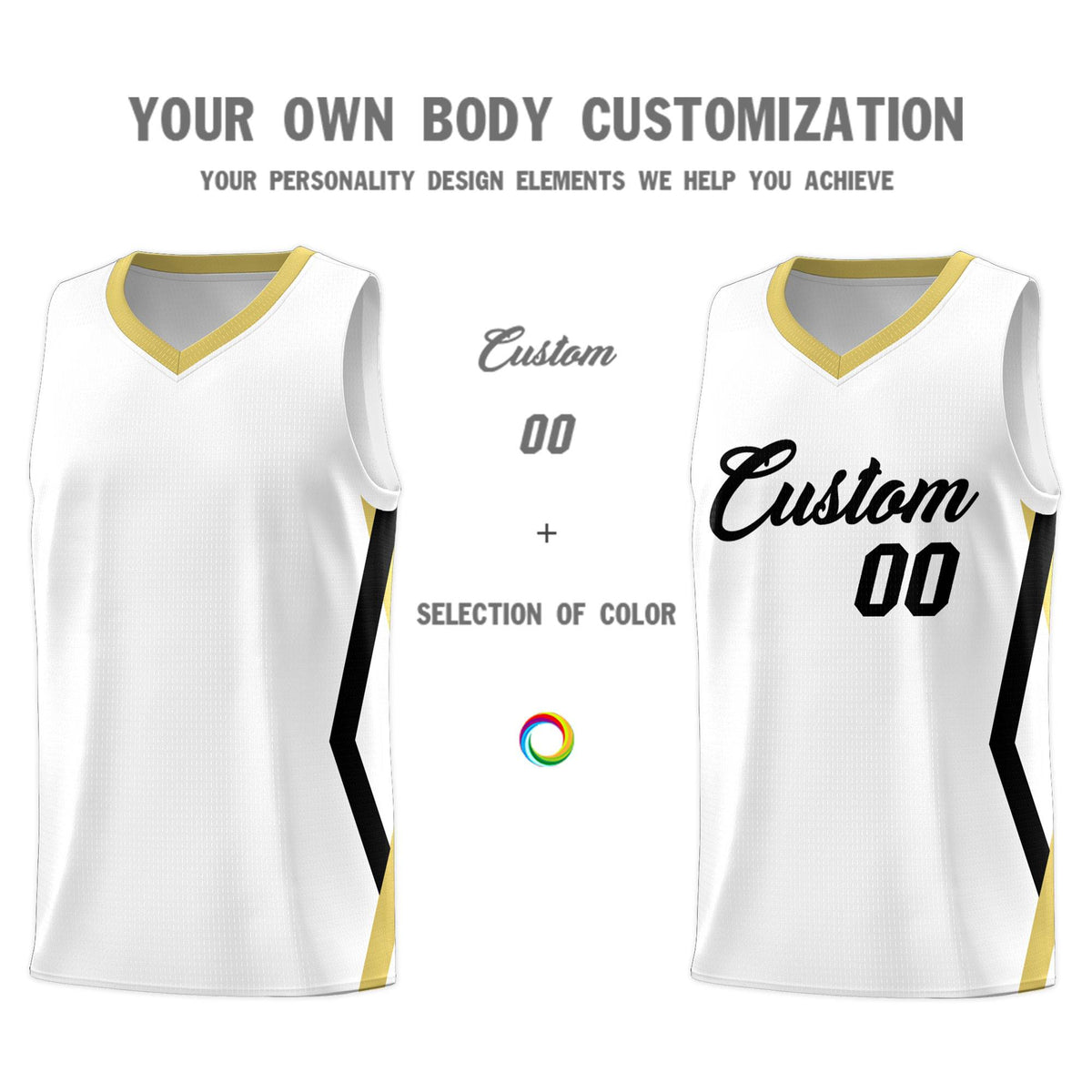Custom White Side Rhombus Graffiti Pattern Sets Basketball Jersey