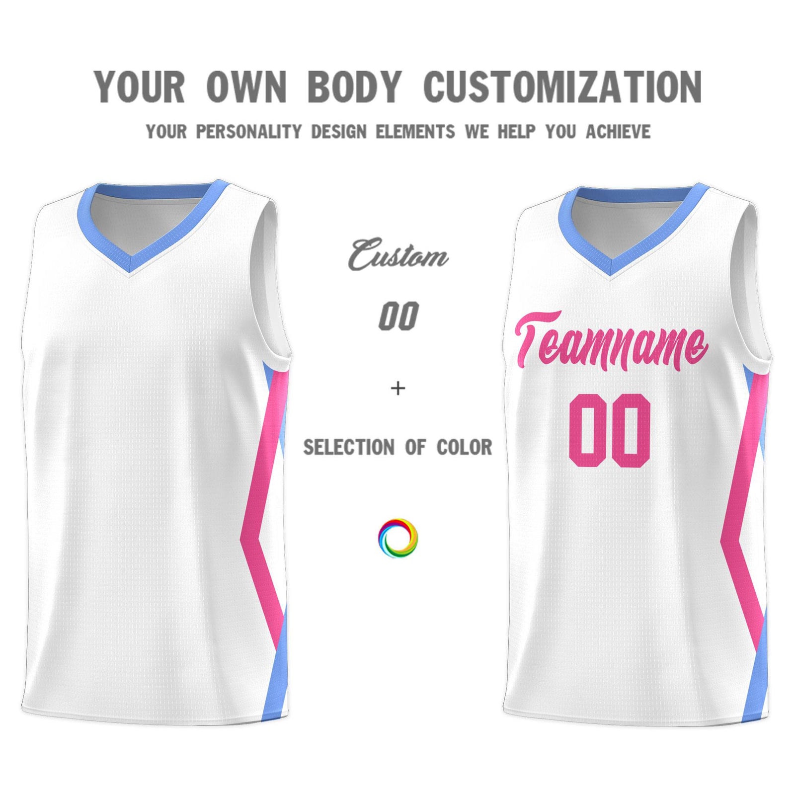 Custom White Side Rhombus Graffiti Pattern Sets Basketball Jersey