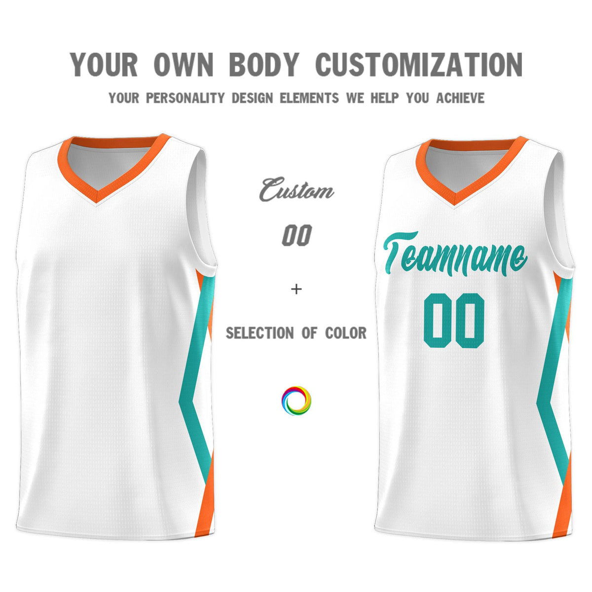 Custom White Side Rhombus Graffiti Pattern Sets Basketball Jersey