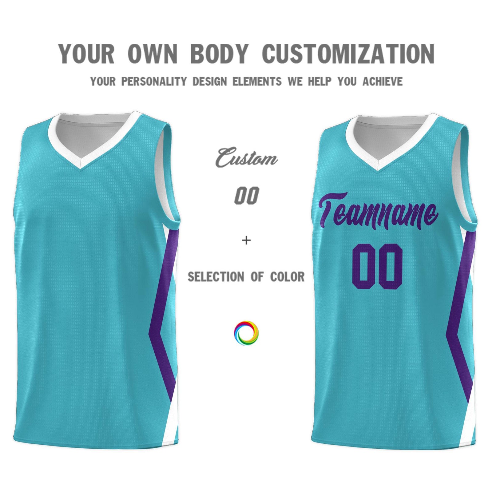 Custom Sky Blue Side Rhombus Graffiti Pattern Sets Basketball Jersey