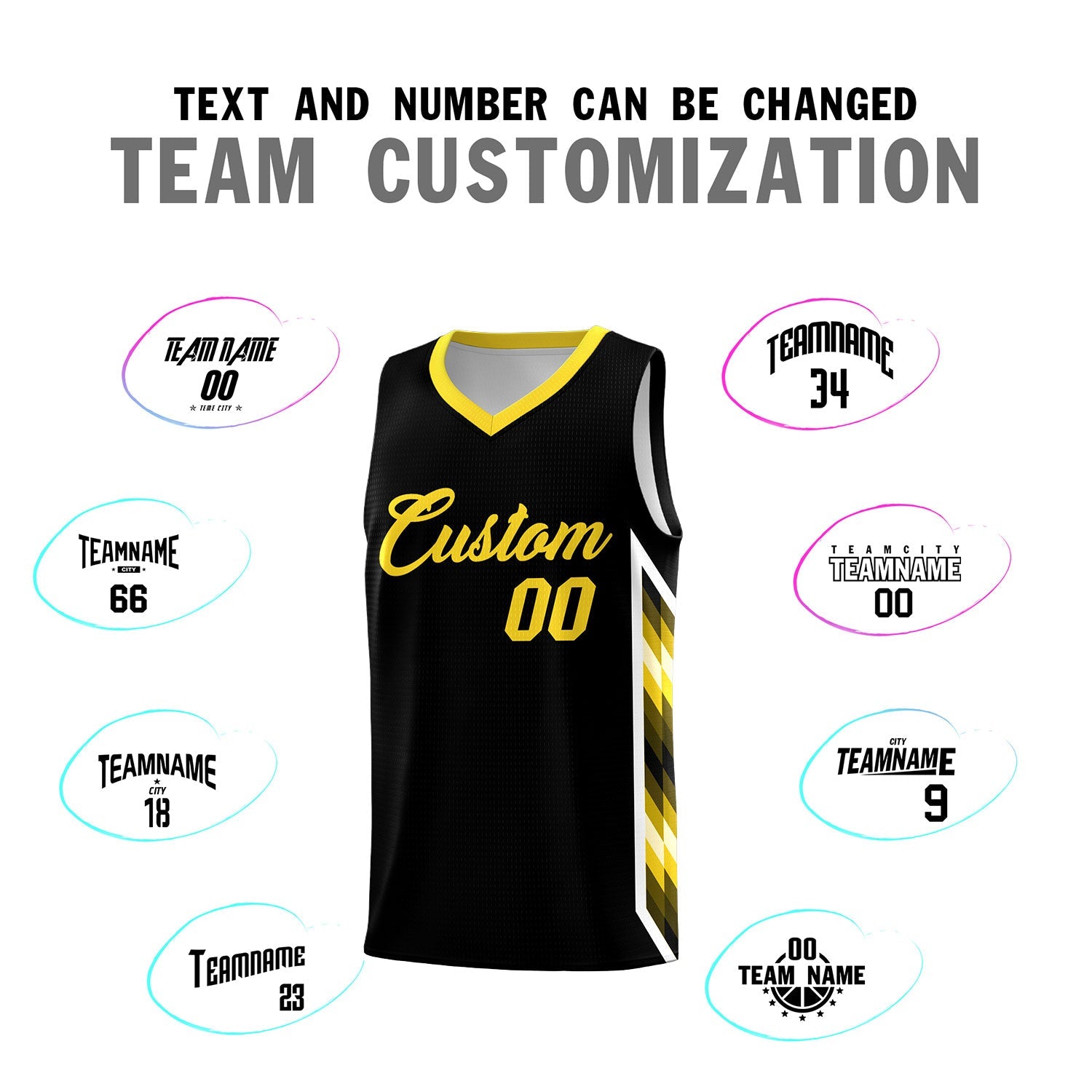 Custom Black Mosaic Gradient Fashion Sports Uniform Basketball Jersey