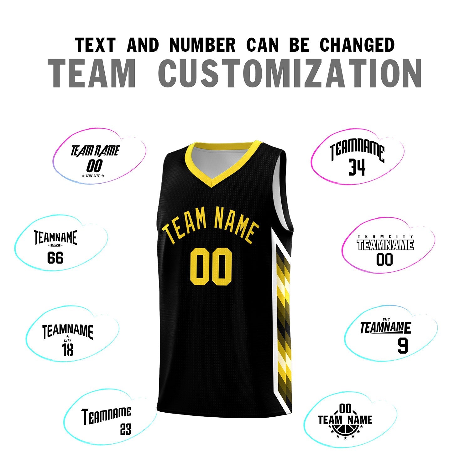 Custom Black Mosaic Gradient Fashion Sports Uniform Basketball Jersey