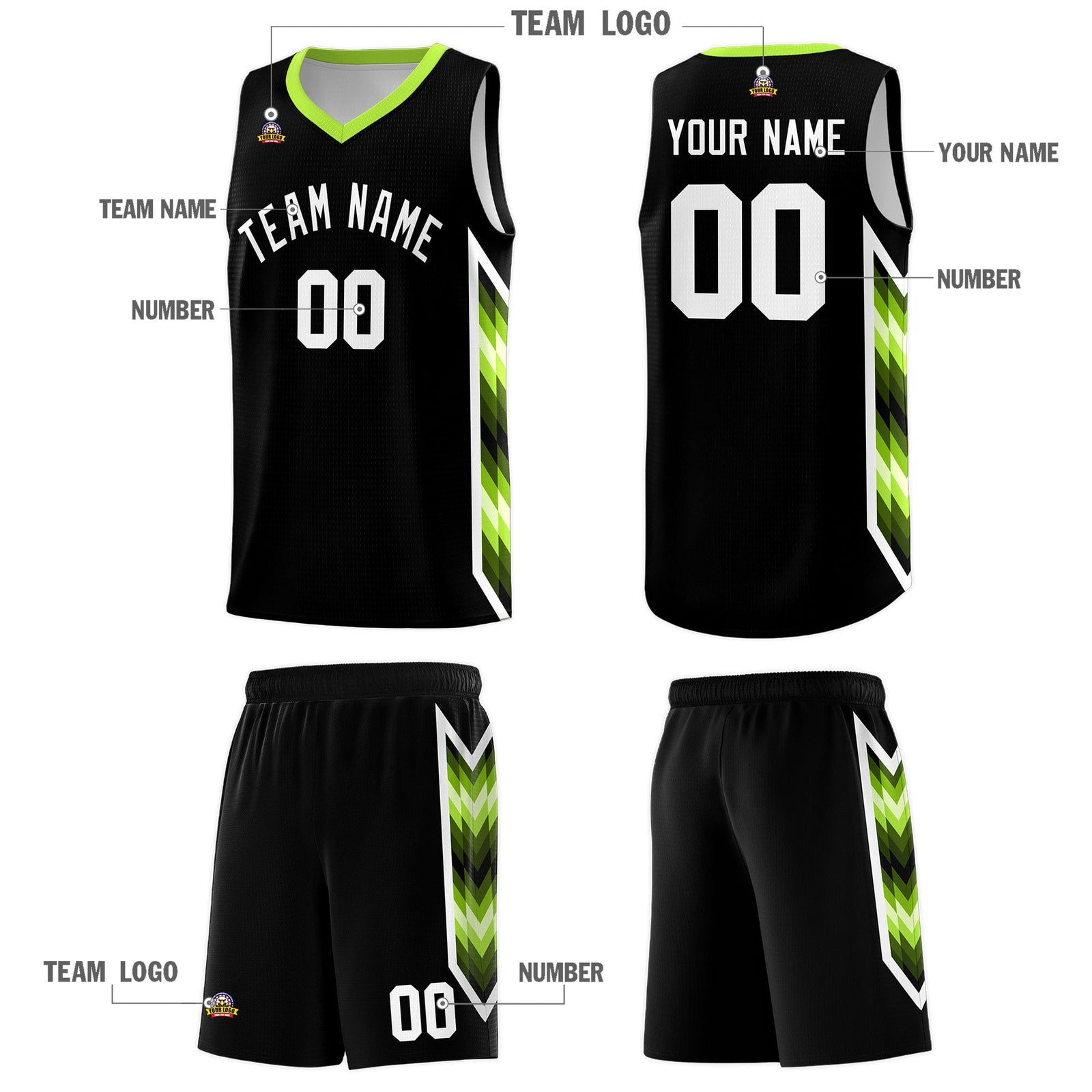 Custom Black Mosaic Gradient Fashion Sports Uniform Basketball Jersey