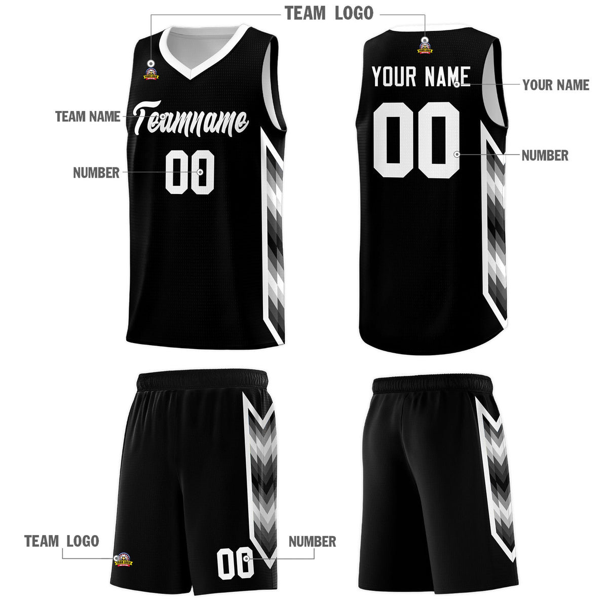 Custom White Mosaic Gradient Fashion Sports Uniform Basketball Jersey